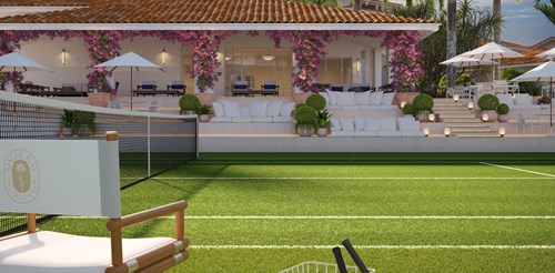 The Residences at Shell Bay - Tennis Courts (rendering)