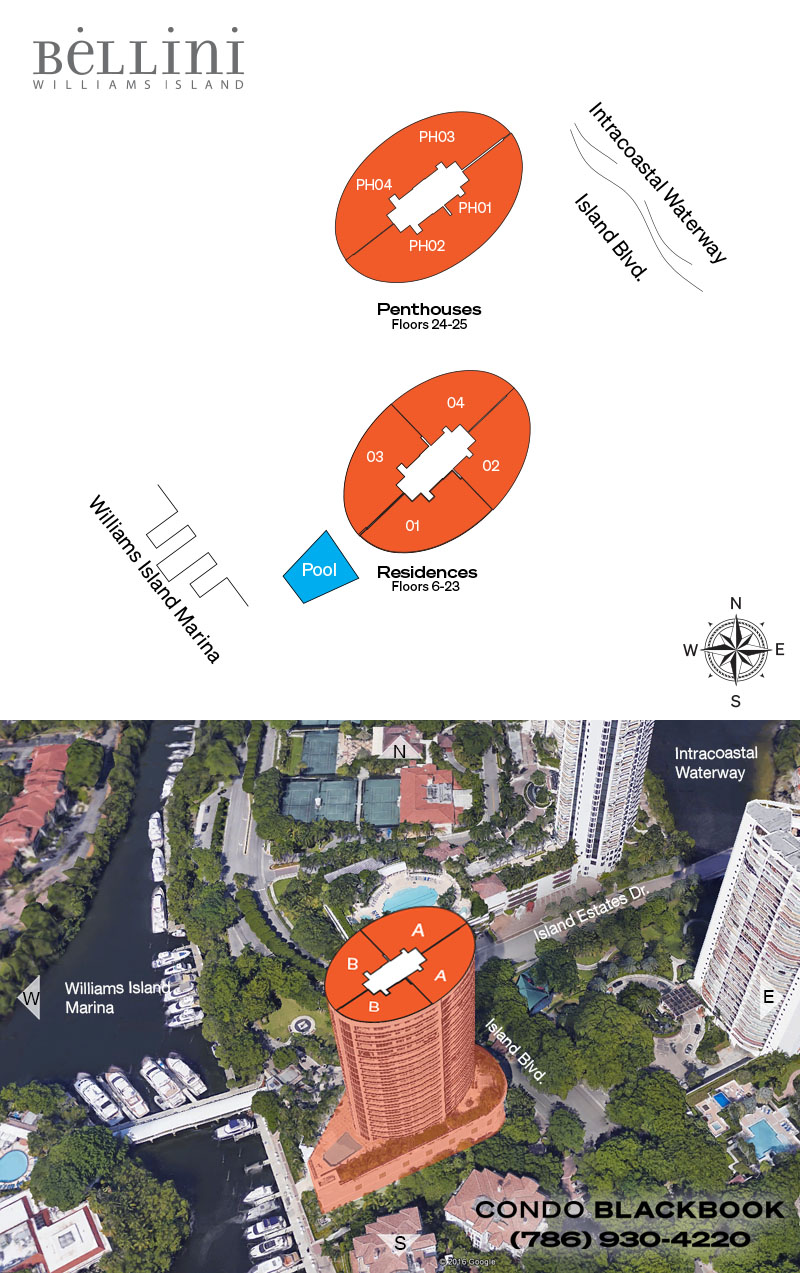 Bellini Williams Island Floor Plans