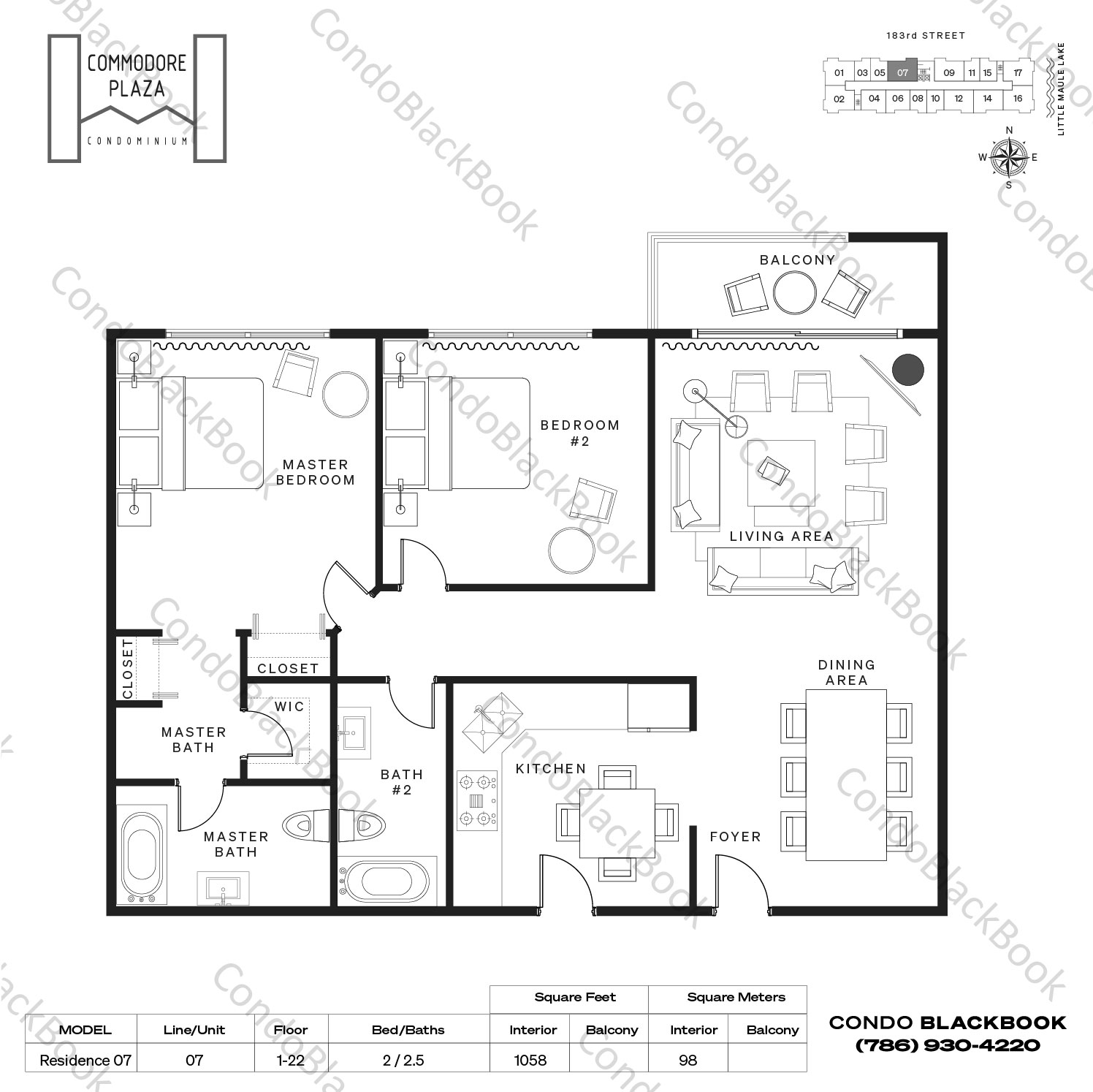 Commodore Plaza Unit 1704 Condo in Aventura CondoBlackBook