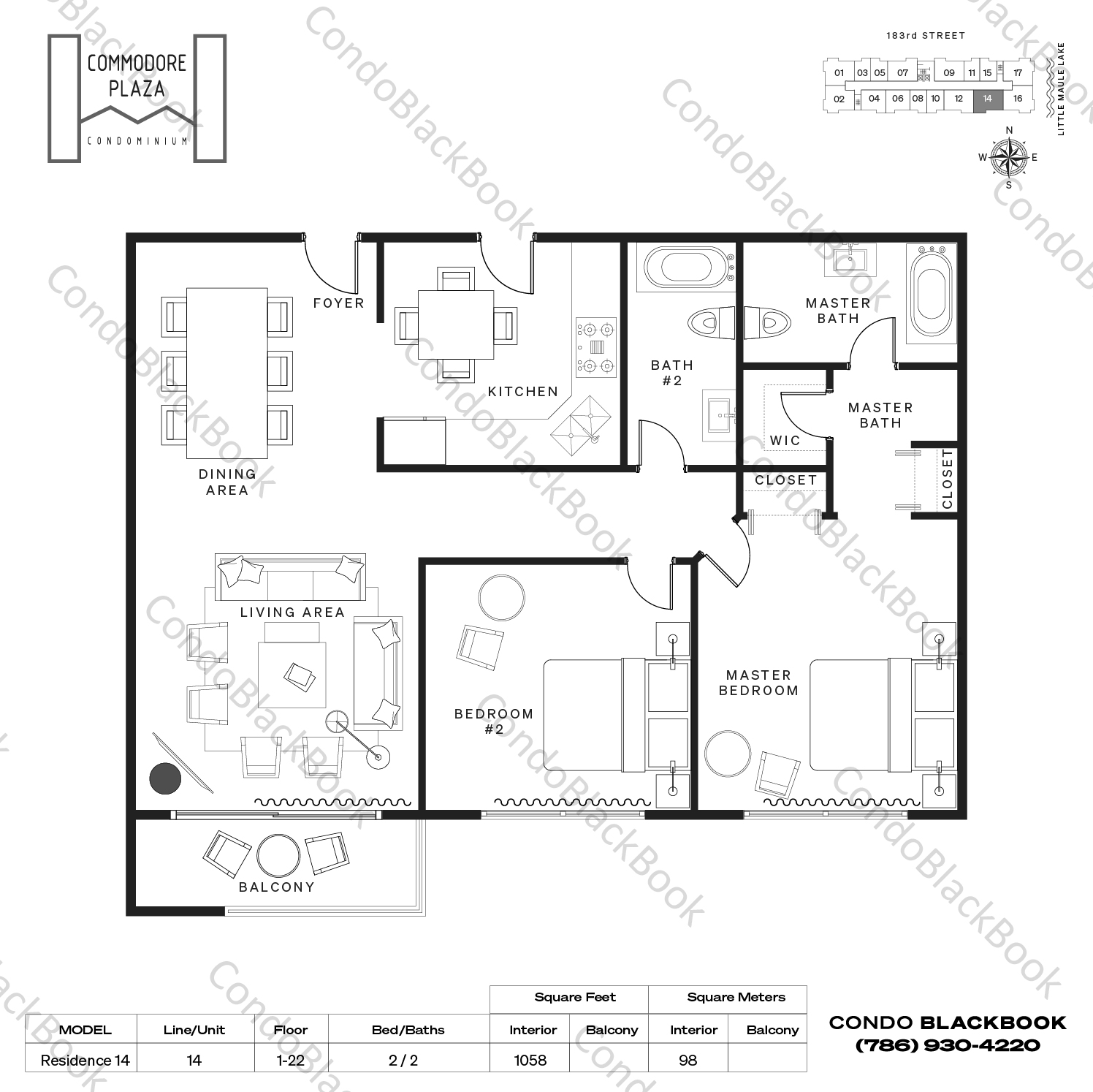 Commodore Plaza Unit 2014 Condo in Aventura CondoBlackBook