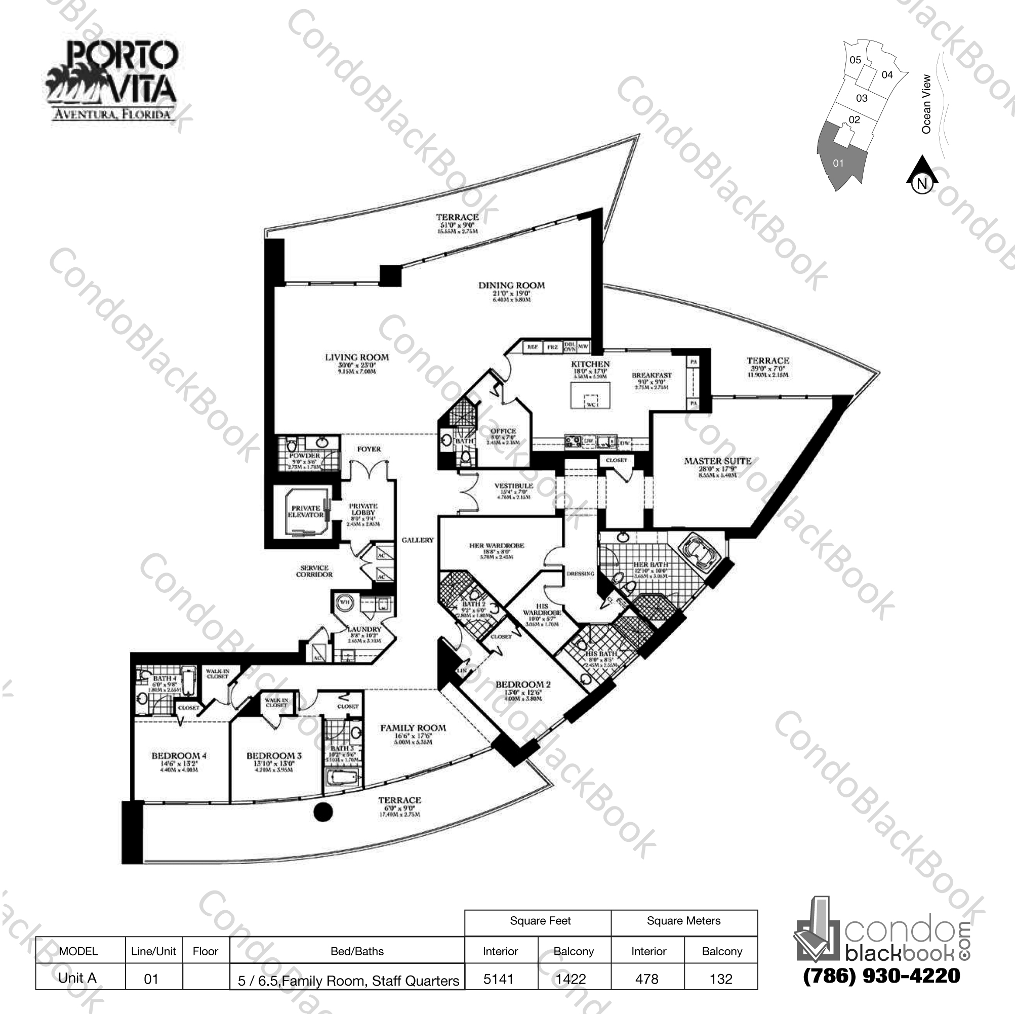 Porto Vita North Tower Unit 2201 Condo in Aventura CondoBlackBook