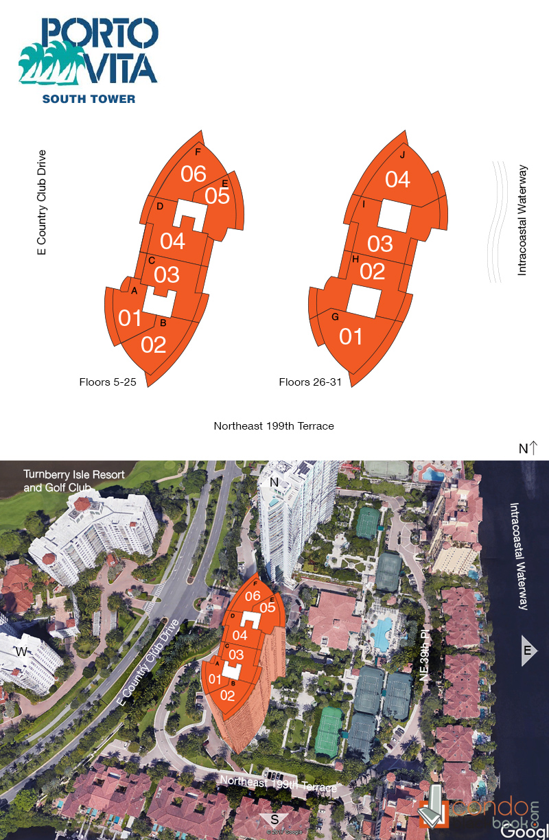 Porto Vita South Tower Floor Plans