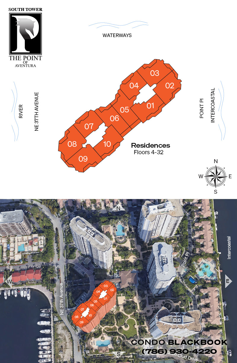 South Tower at the Point Floor Plans
