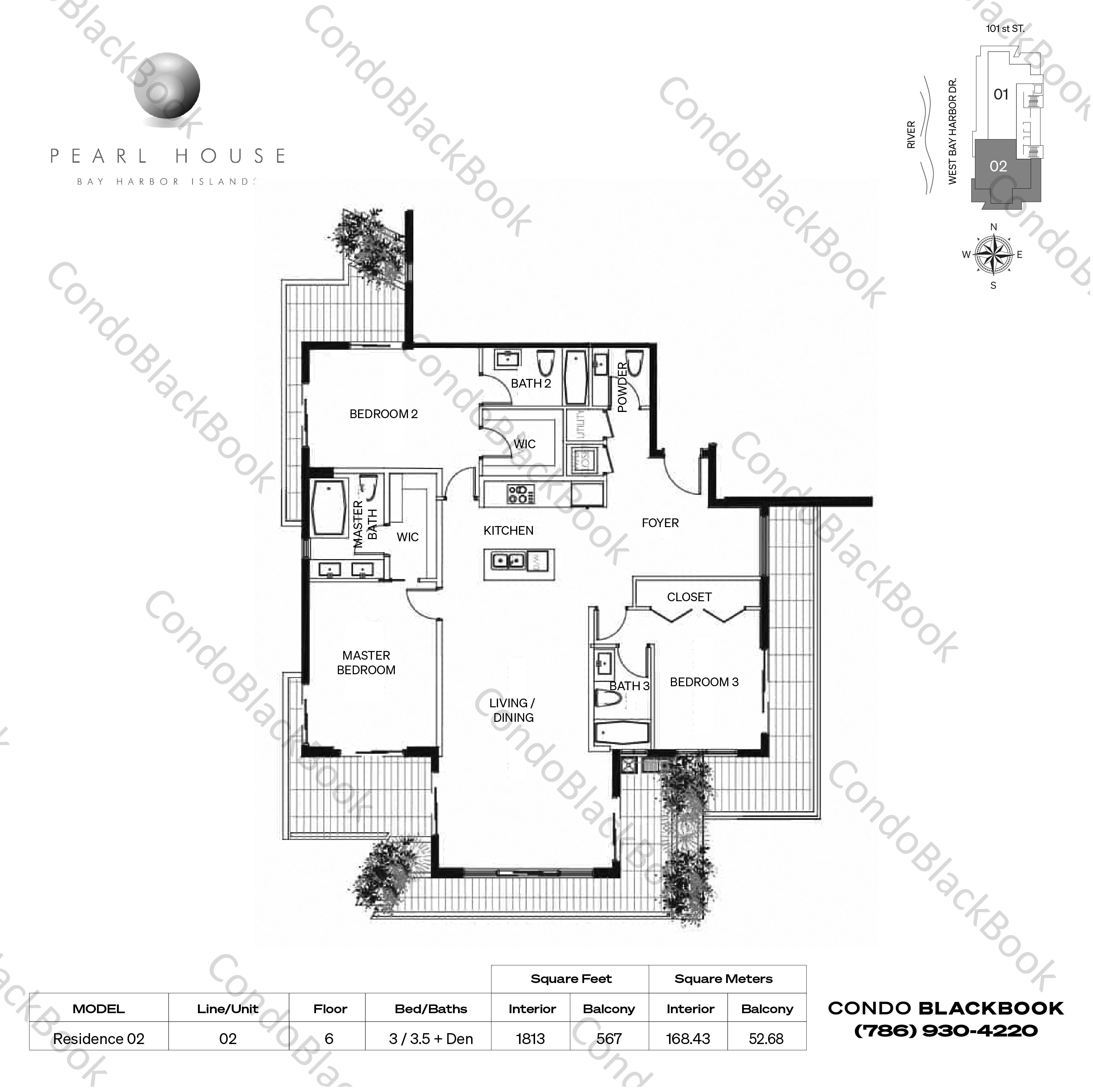 Pearl House Unit 602 Condo in Bay Harbor Islands CondoBlackBook