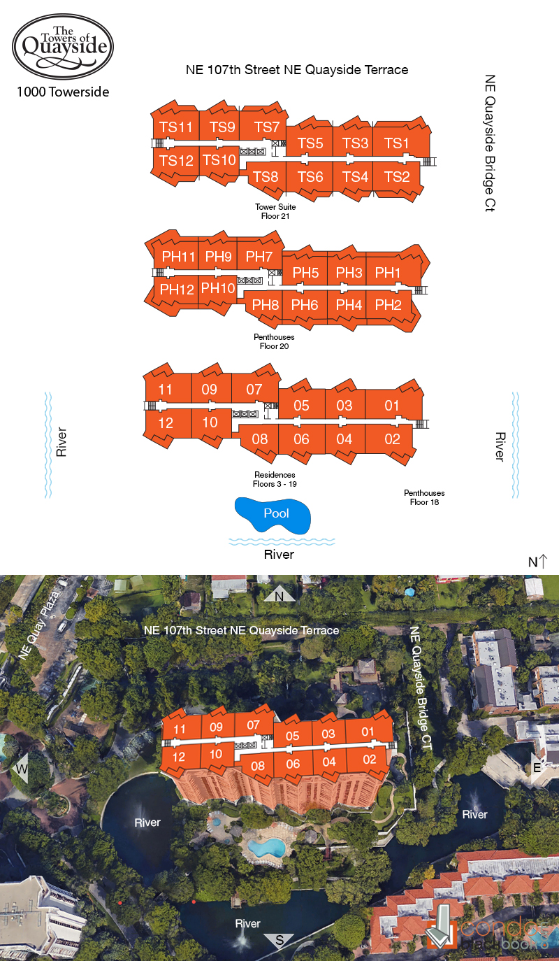 Towers of Quayside Condo #1 Floor Plans