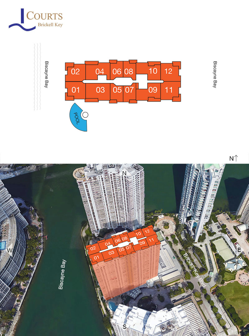 Courts Condo Brickell Key Floor Plans