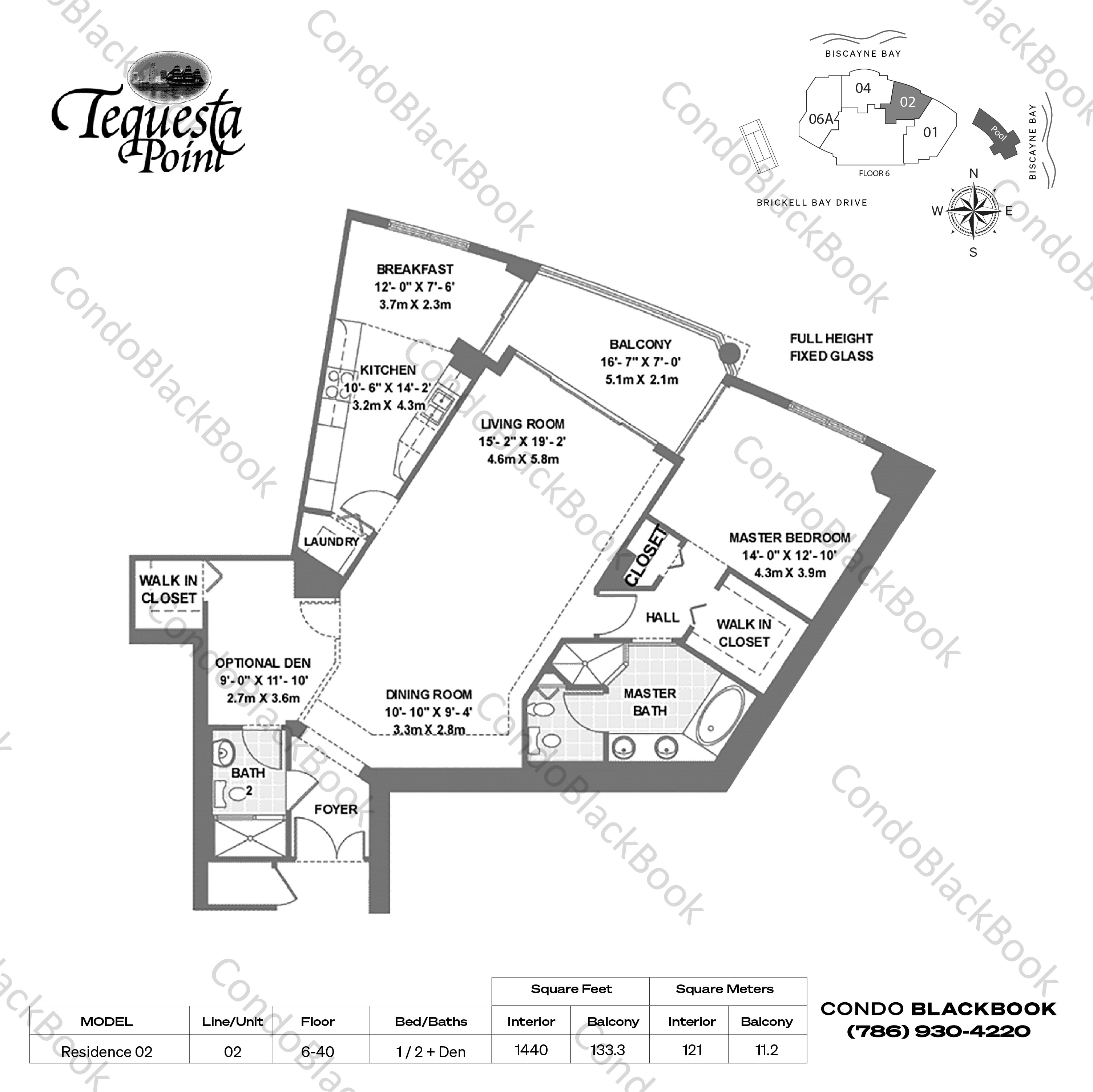 Three Tequesta Point Unit 2102 Condo in Brickell Key Miami Condos