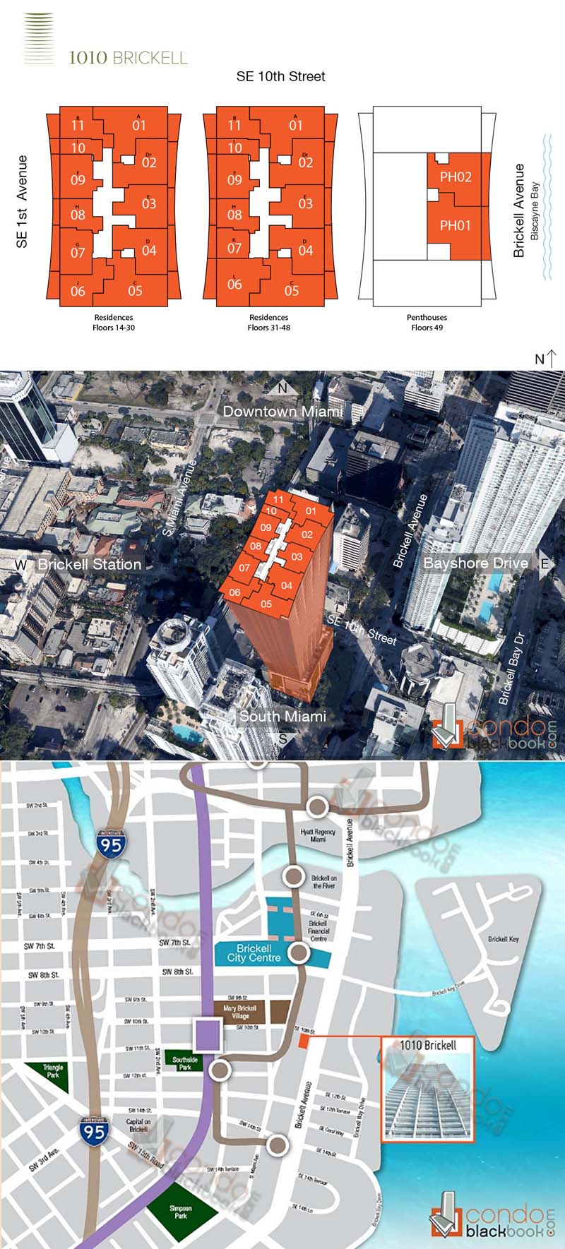 1010 Brickell Floor Plans