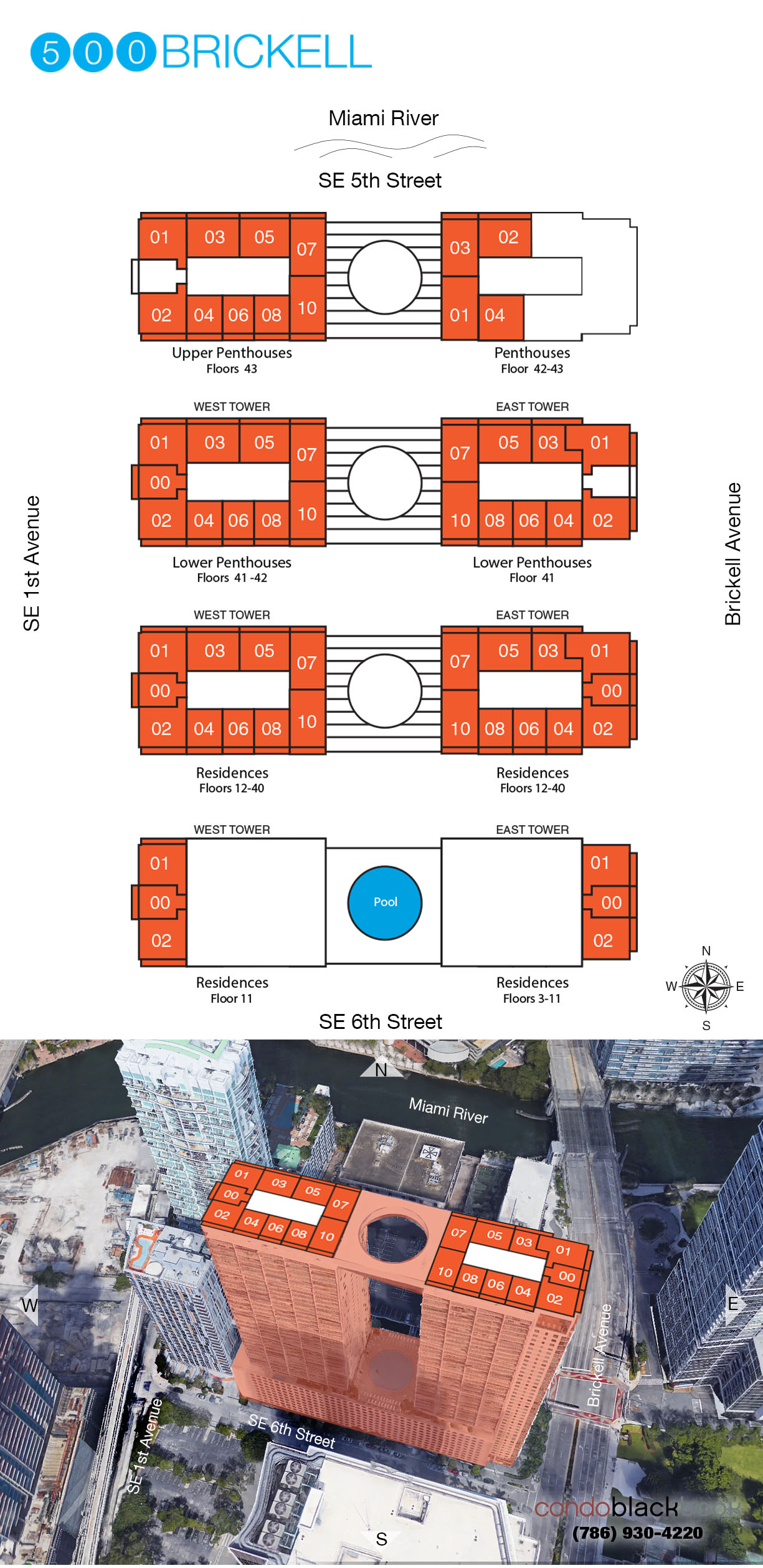 500 Brickell Floor Plans