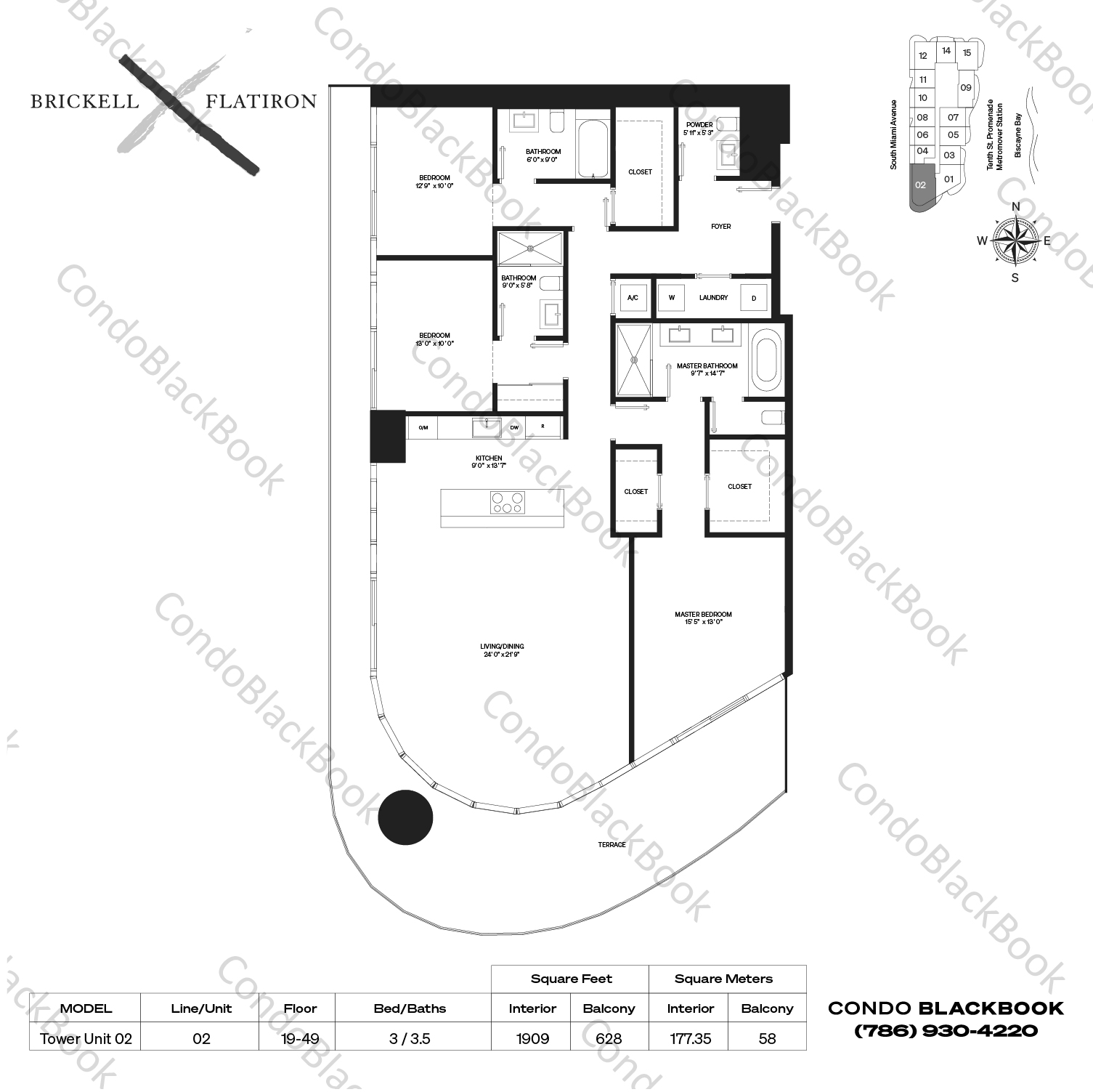 Brickell Flatiron Unit 4502 Condo in Brickell Miami Condos