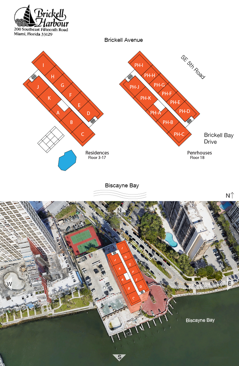 Brickell Harbour Floor Plans