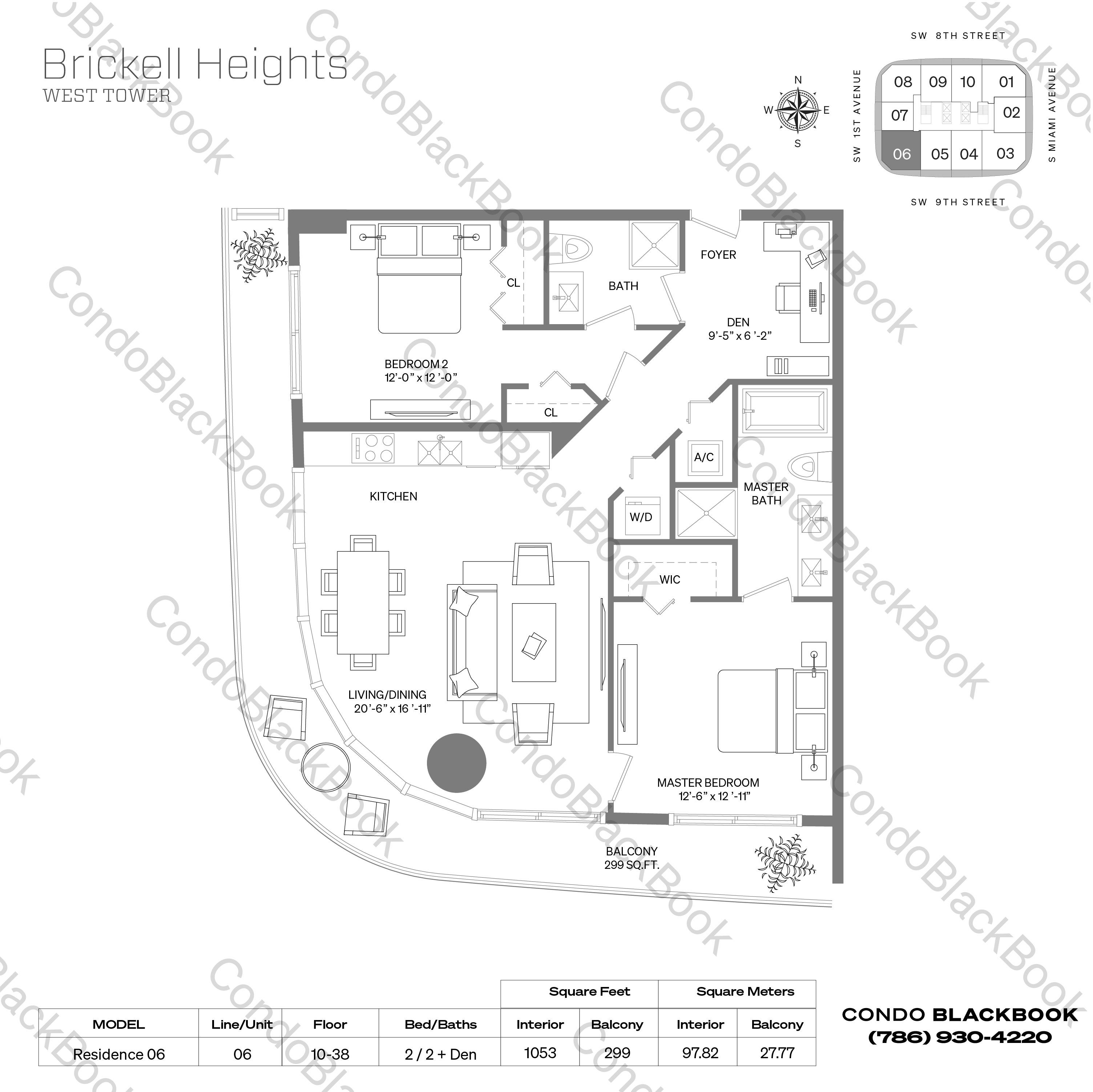 Brickell Heights West Tower Unit 3506 Condo in Brickell Miami Condos