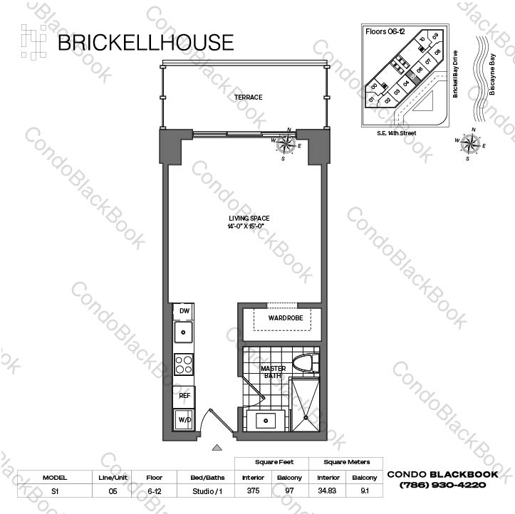 Brickell House Unit 905 Condo in Brickell Miami Condos CondoBlackBook