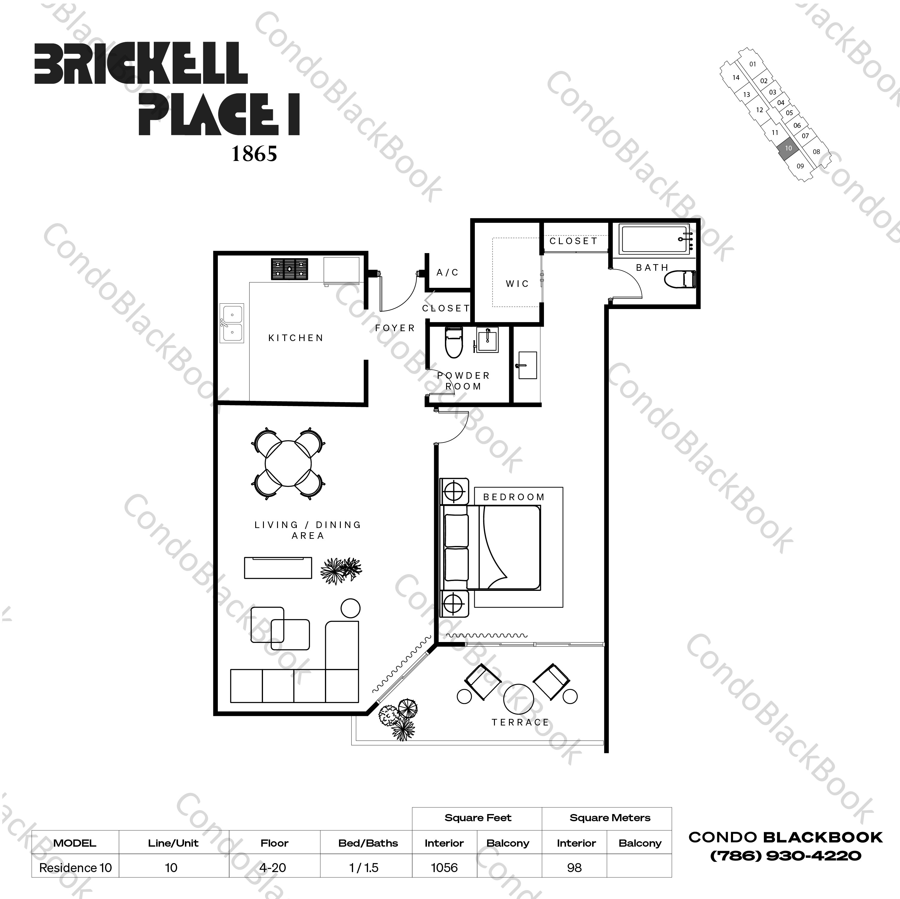 Brickell Place A Unit A510 Condo in Brickell Miami Condos