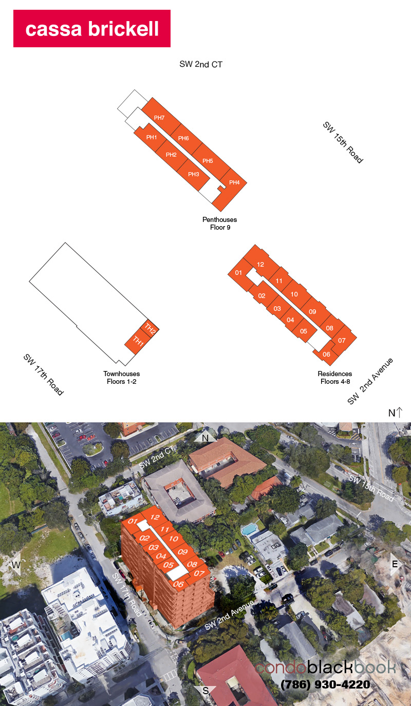 Cassa Brickell Floor Plans