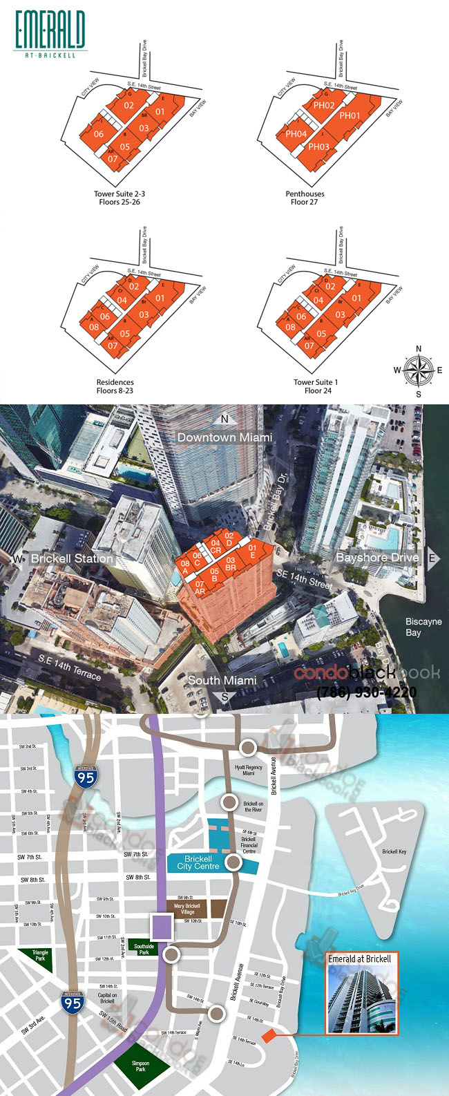 Emerald at Brickell Floor Plans