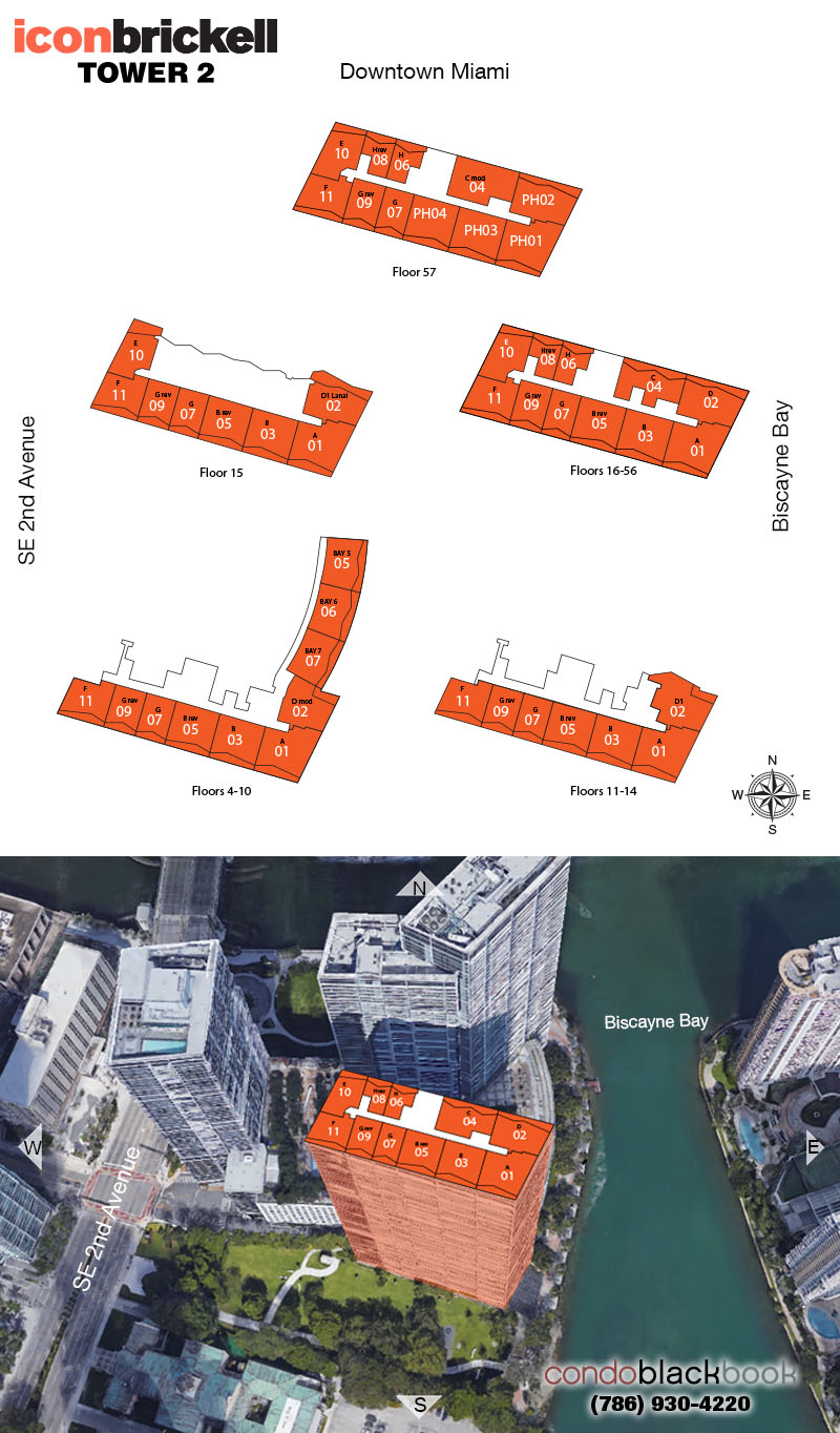 Icon Brickell II Floor Plans