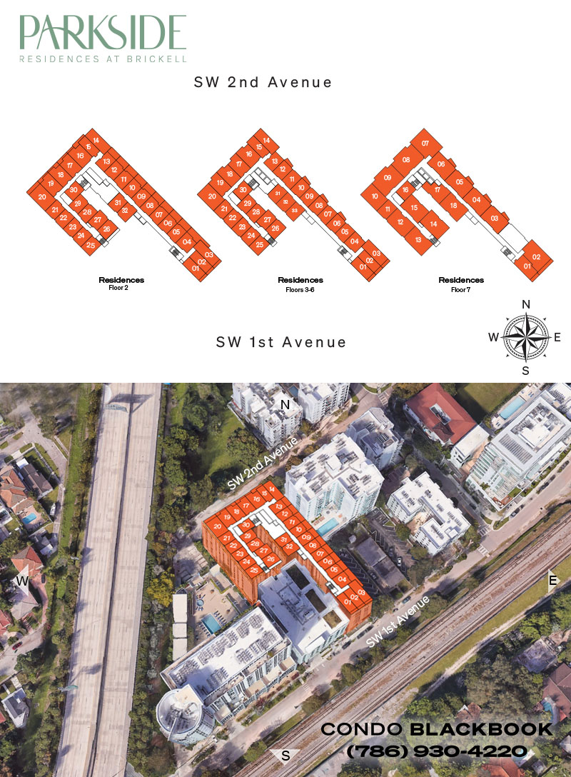 Parkside Brickell Residences Floor Plans