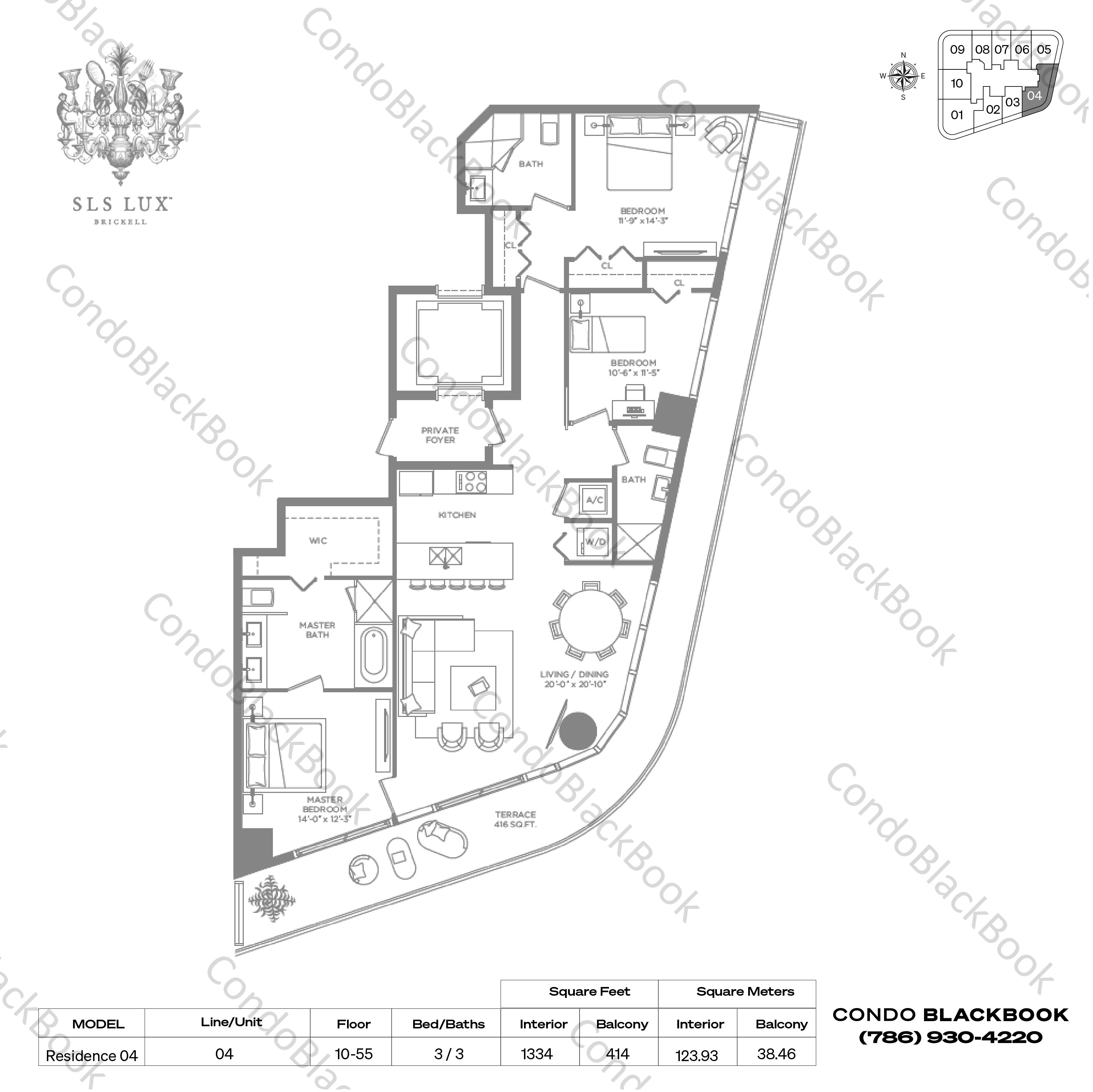 SLS Lux Brickell Unit 5504 Condo in Brickell Miami Condos