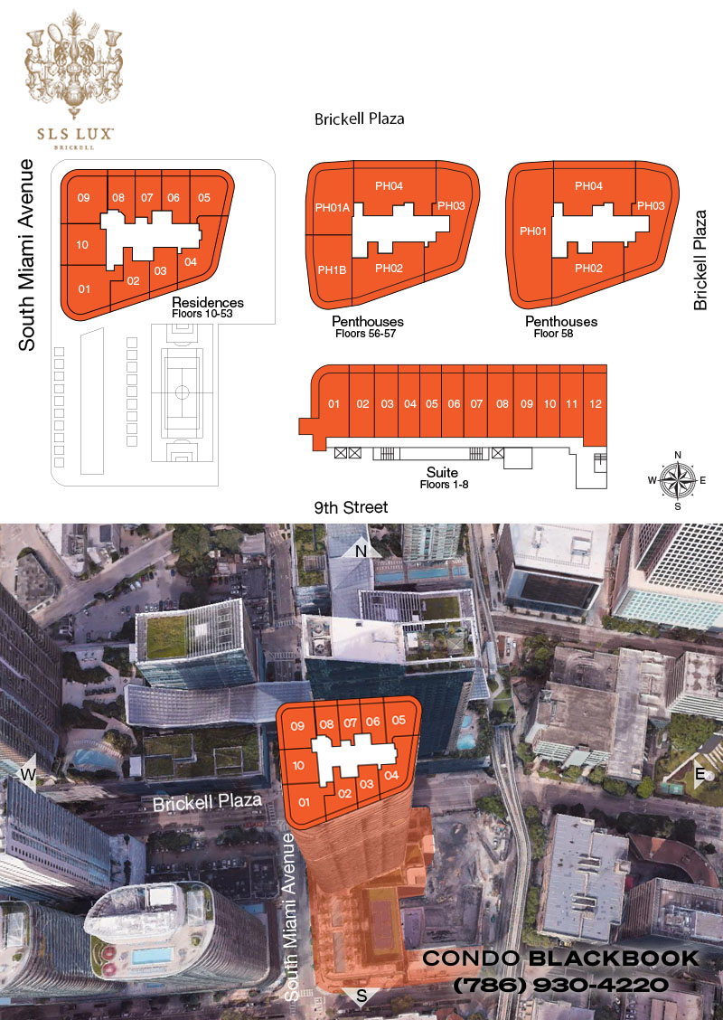 SLS Lux Brickell Floor Plans