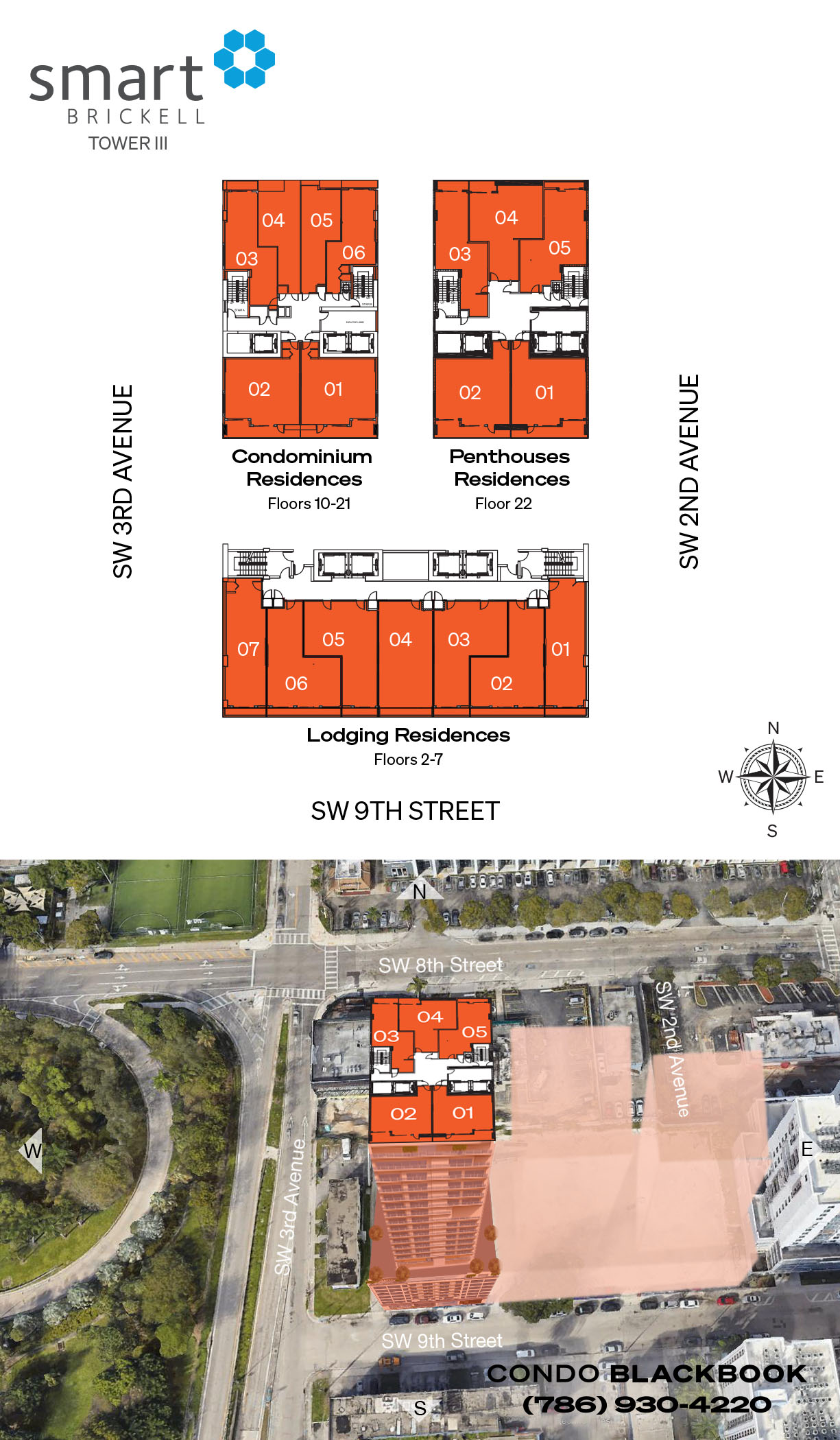 Smart Brickell Tower III Floor Plans