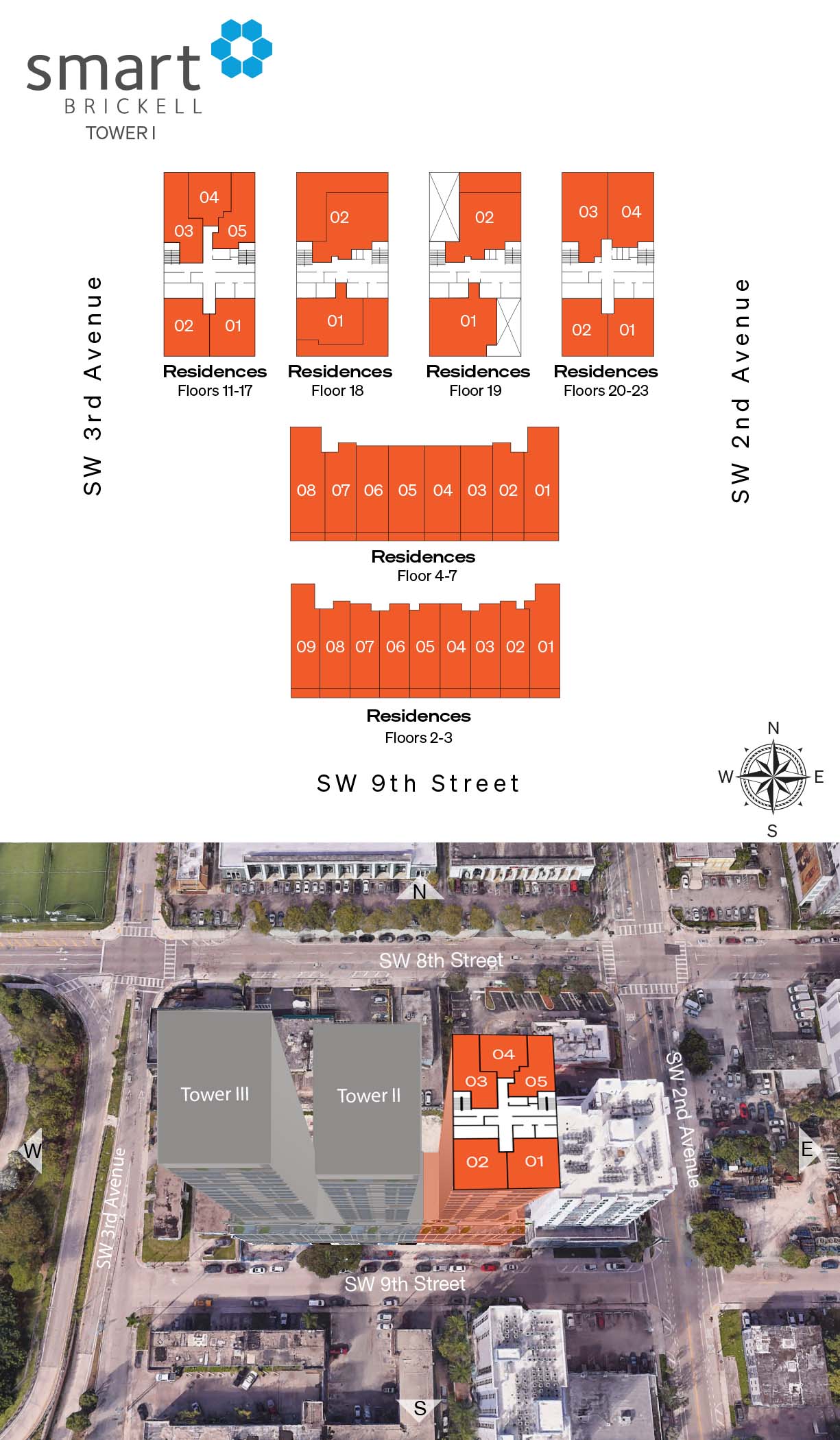 Smart Brickell Floor Plans