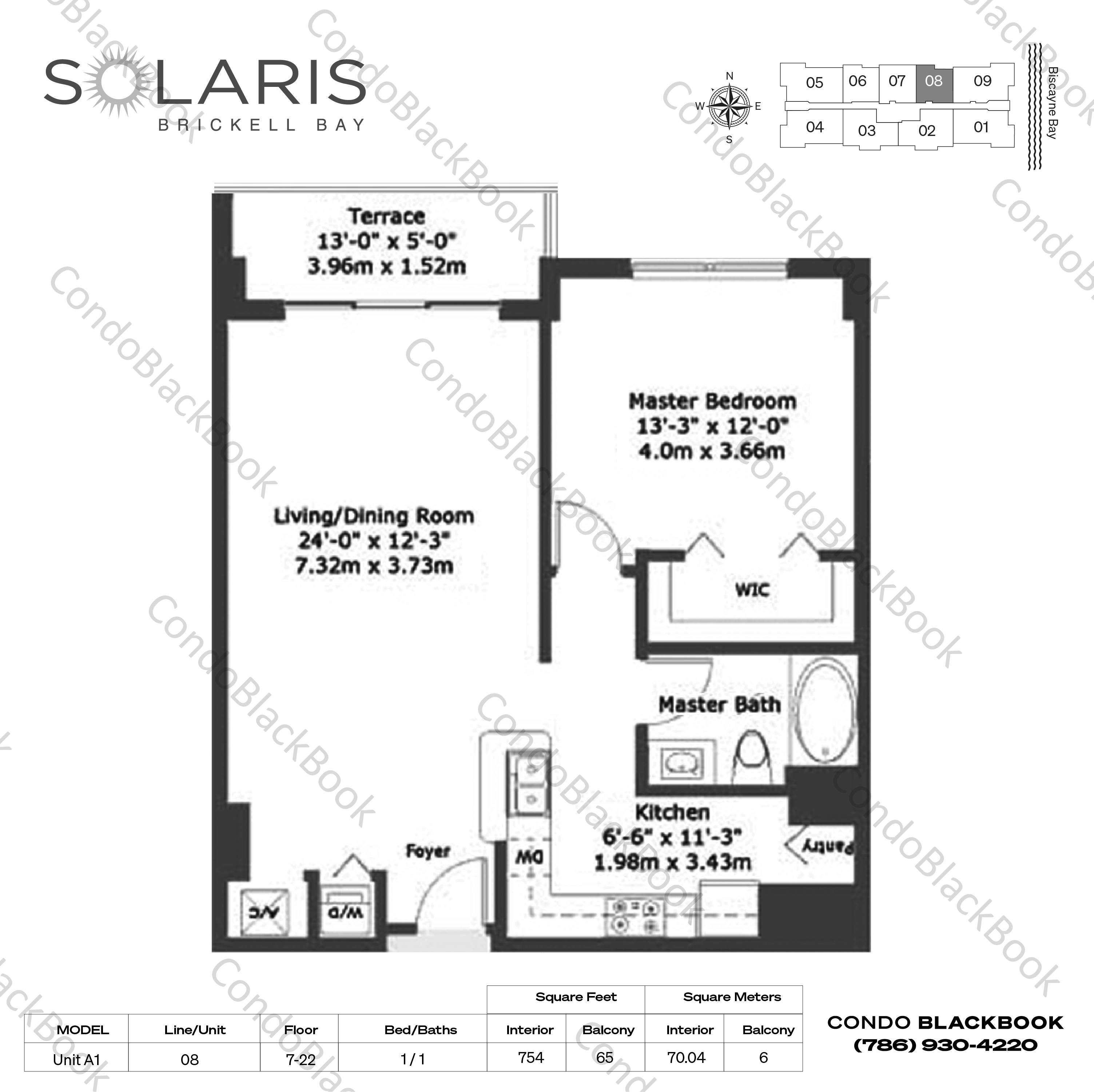 Solaris at Brickell Unit 1808 Condo in Brickell Miami Condos
