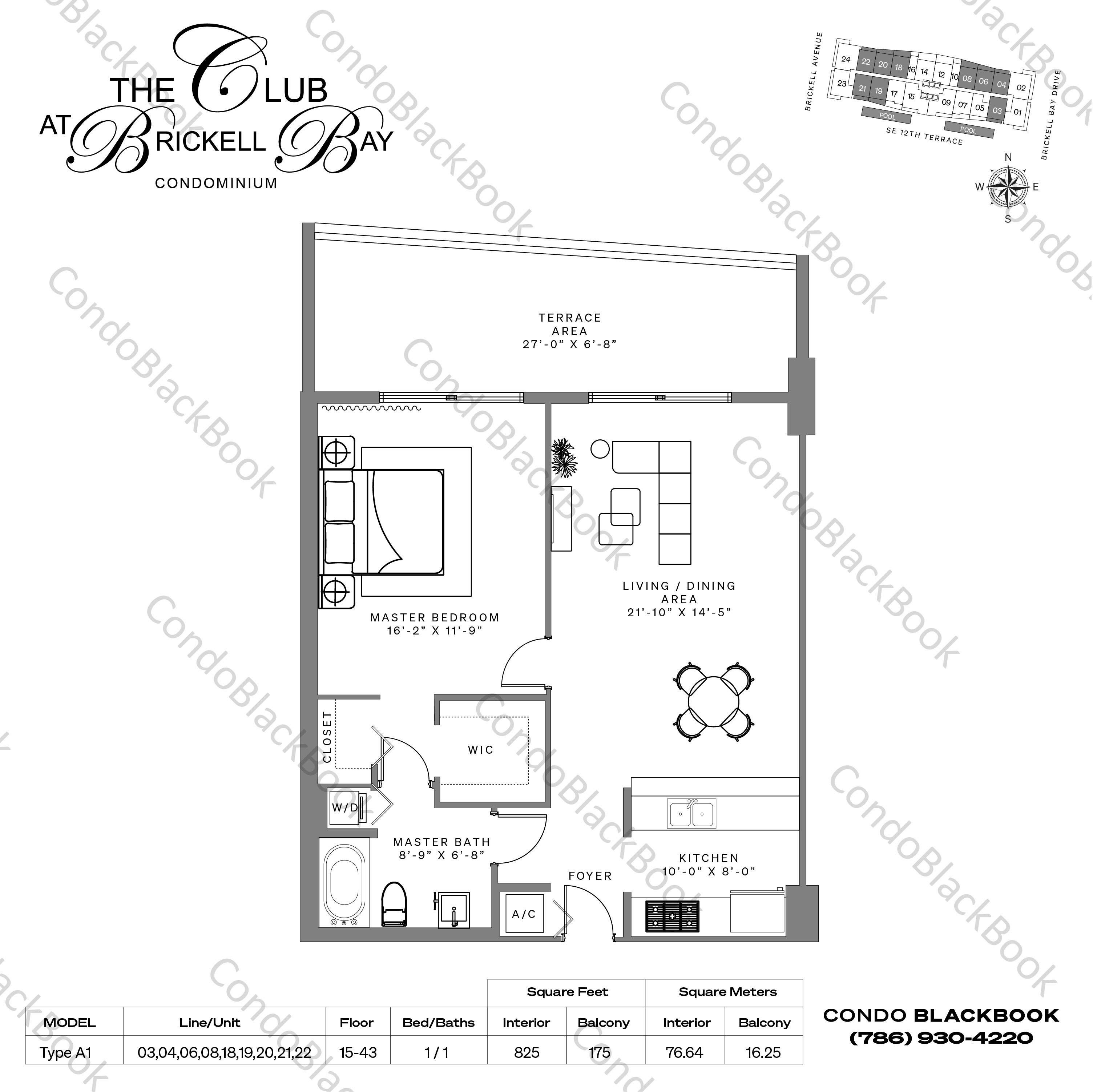 The Club at Brickell Unit 1919 Condo in Brickell Miami Condos