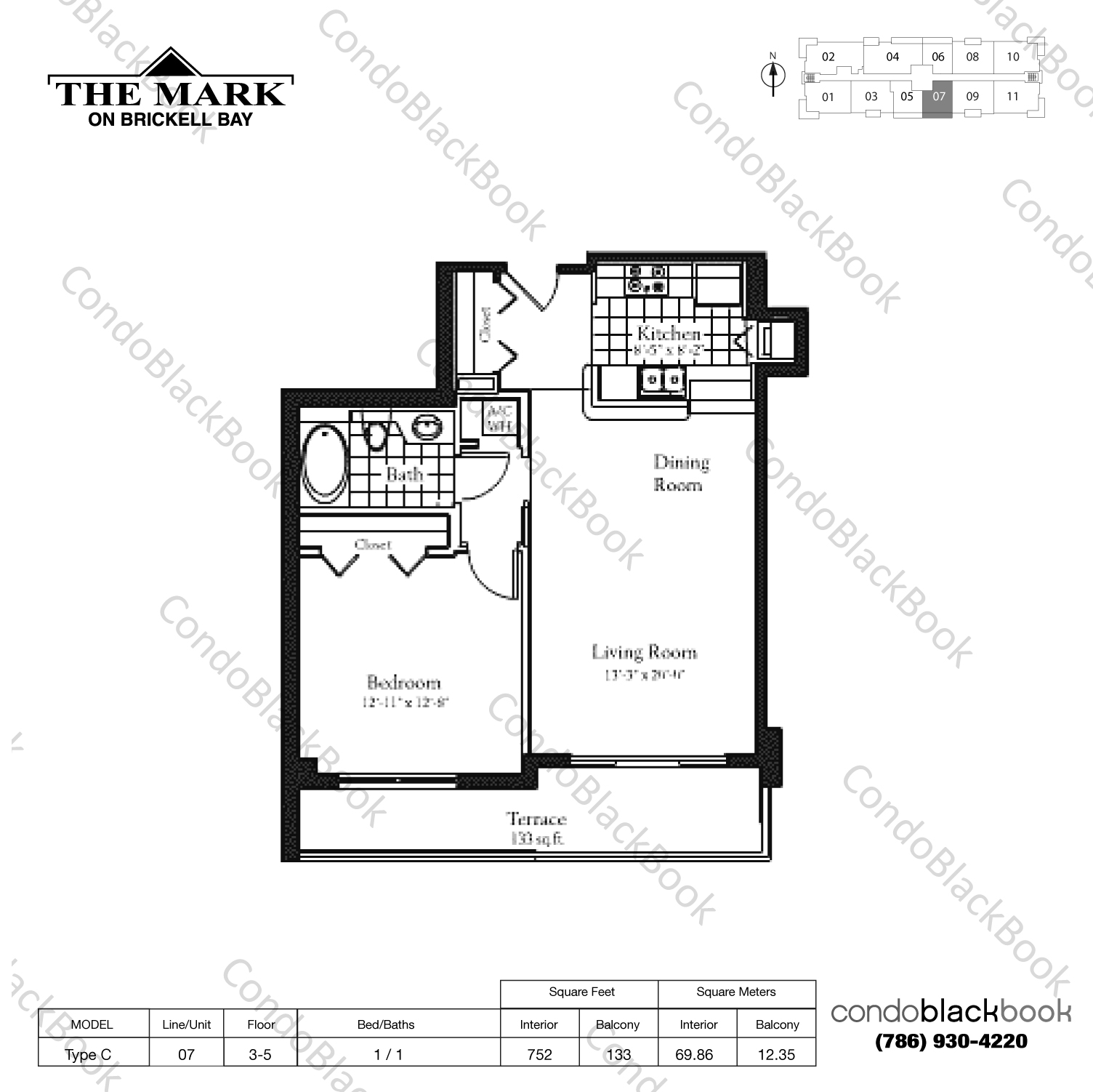 The Mark Unit 407 Condo for Rent in Brickell Miami Condos