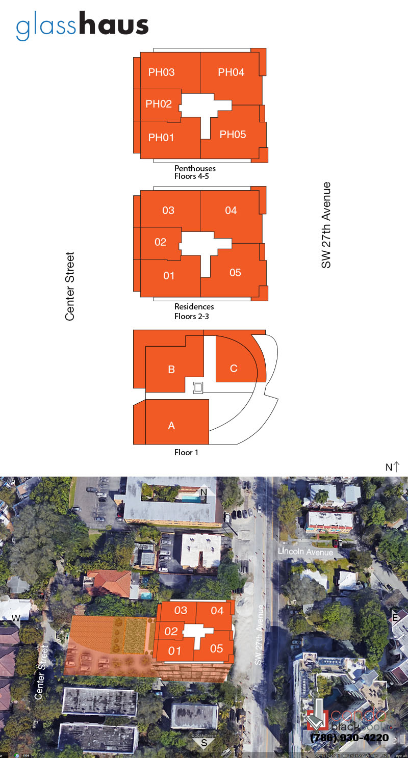 GlassHaus in the Grove Floor Plans