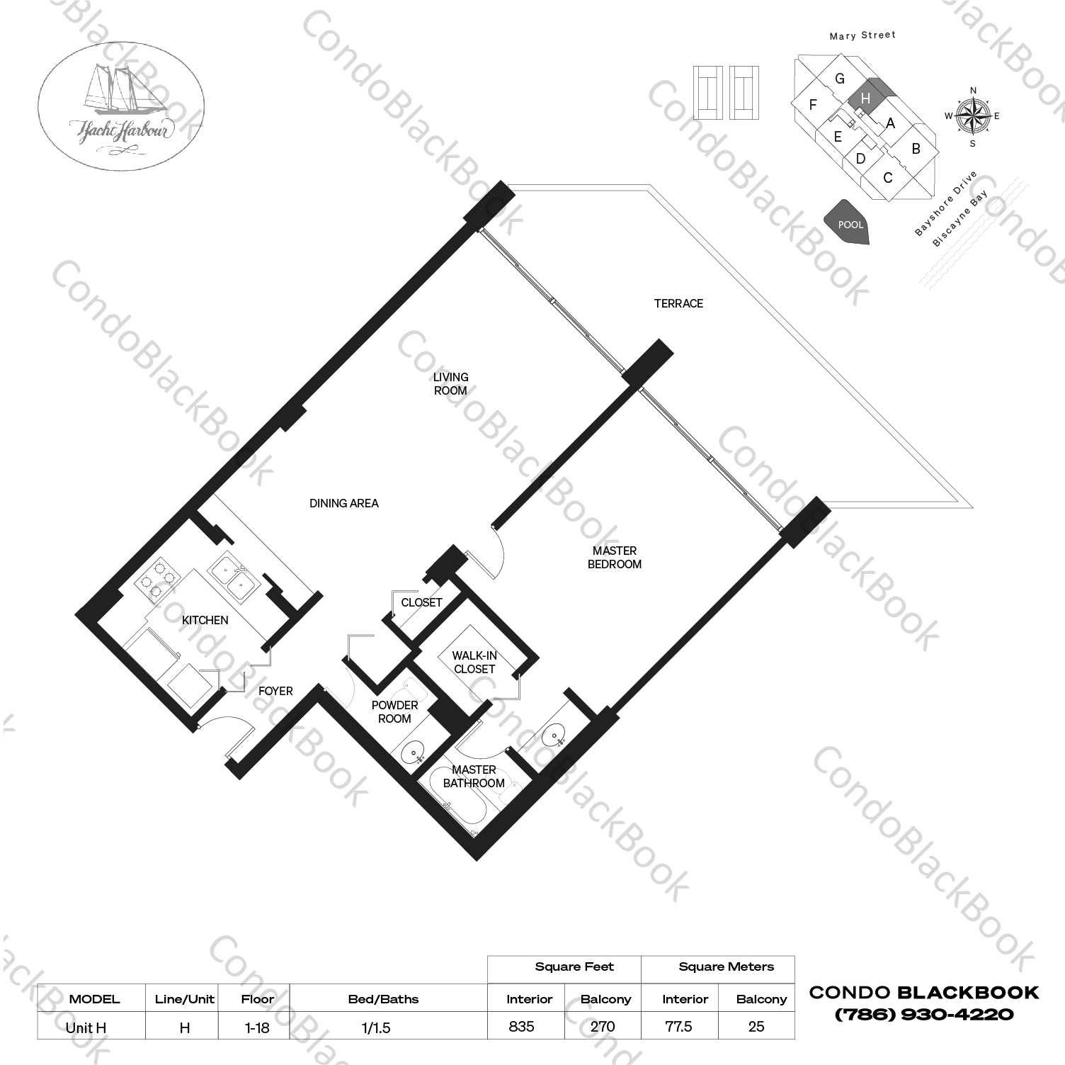 Yacht Harbour Unit 9H Condo in Coconut Grove Miami Condos