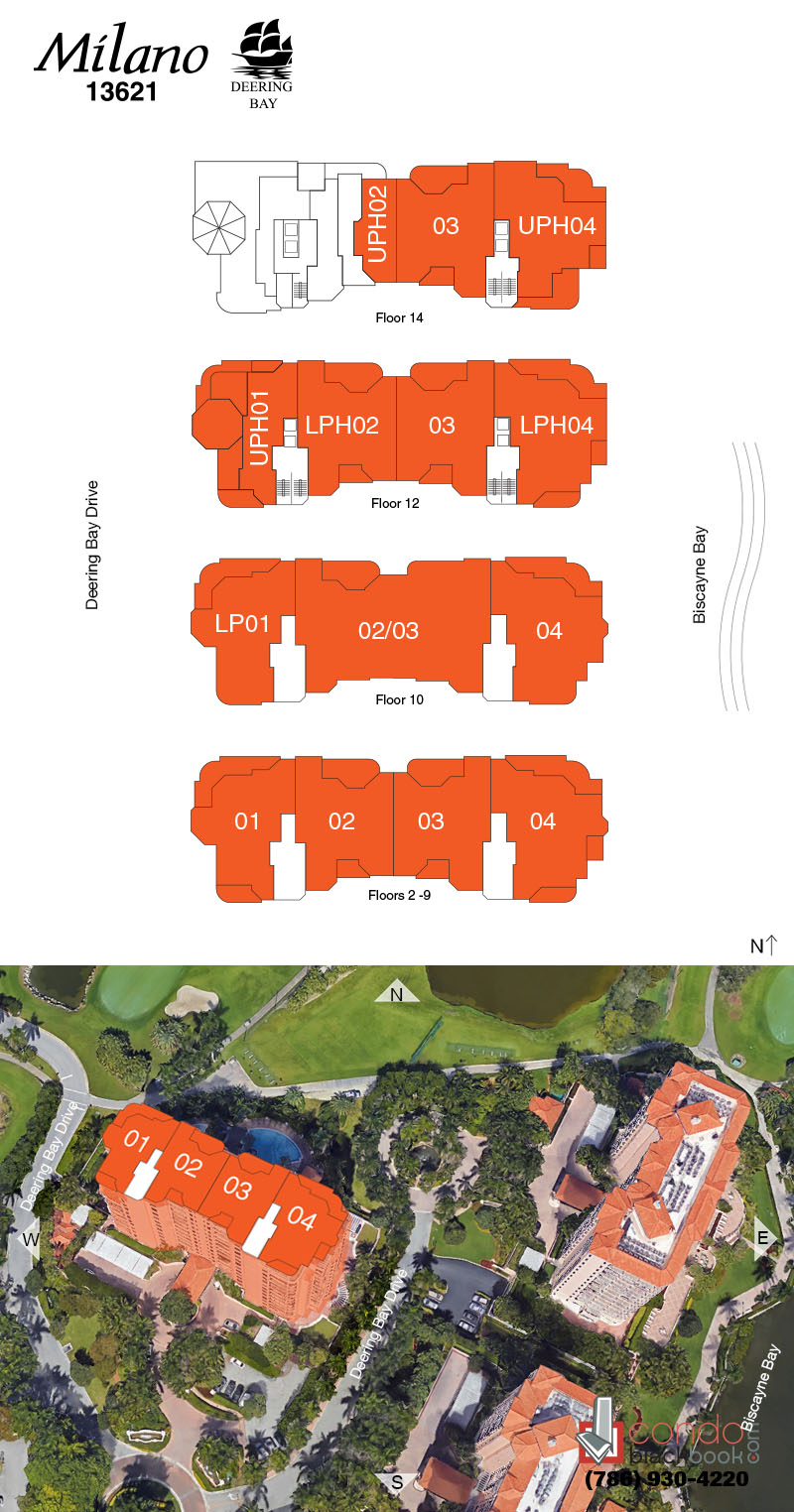 Milano Condo at Deering Bay Floor Plans