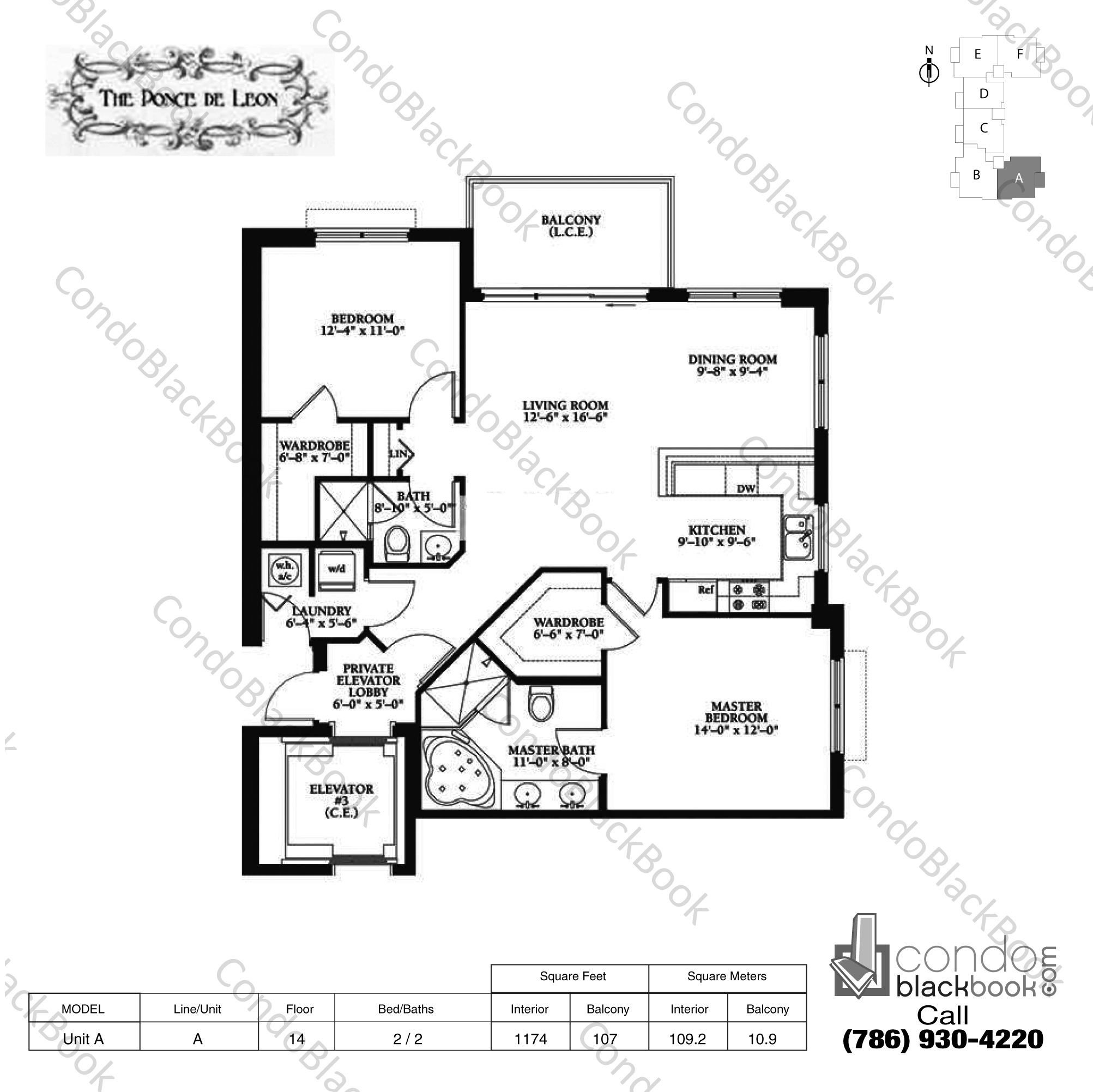 Ponce De Leon Unit 14A Condo in Coral Gables CondoBlackBook