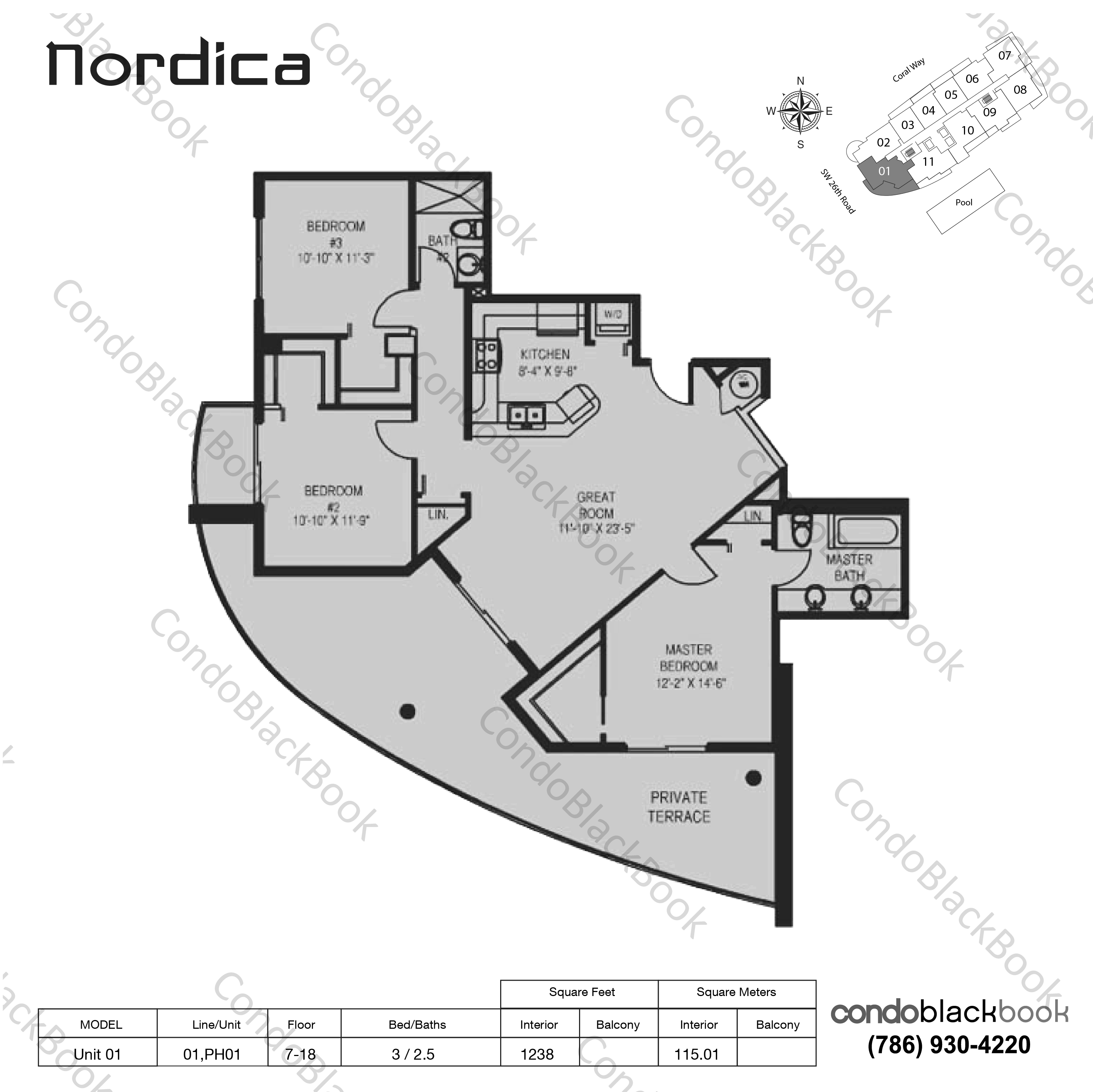 Nordica Unit 801 Condo for Sale in Coral Way CondoBlackBook