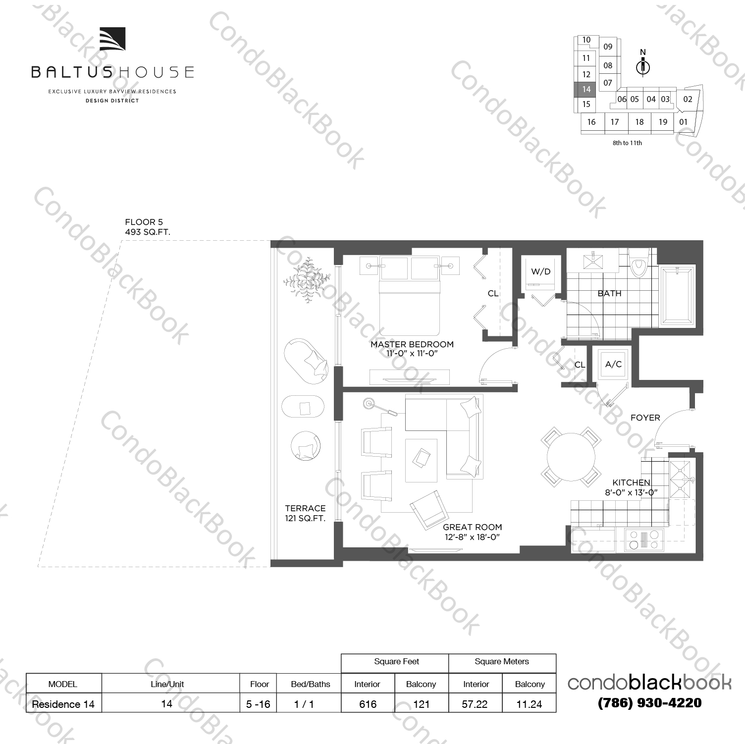 Baltus House Unit 514 Condo in Design District / Buena Vista Miami