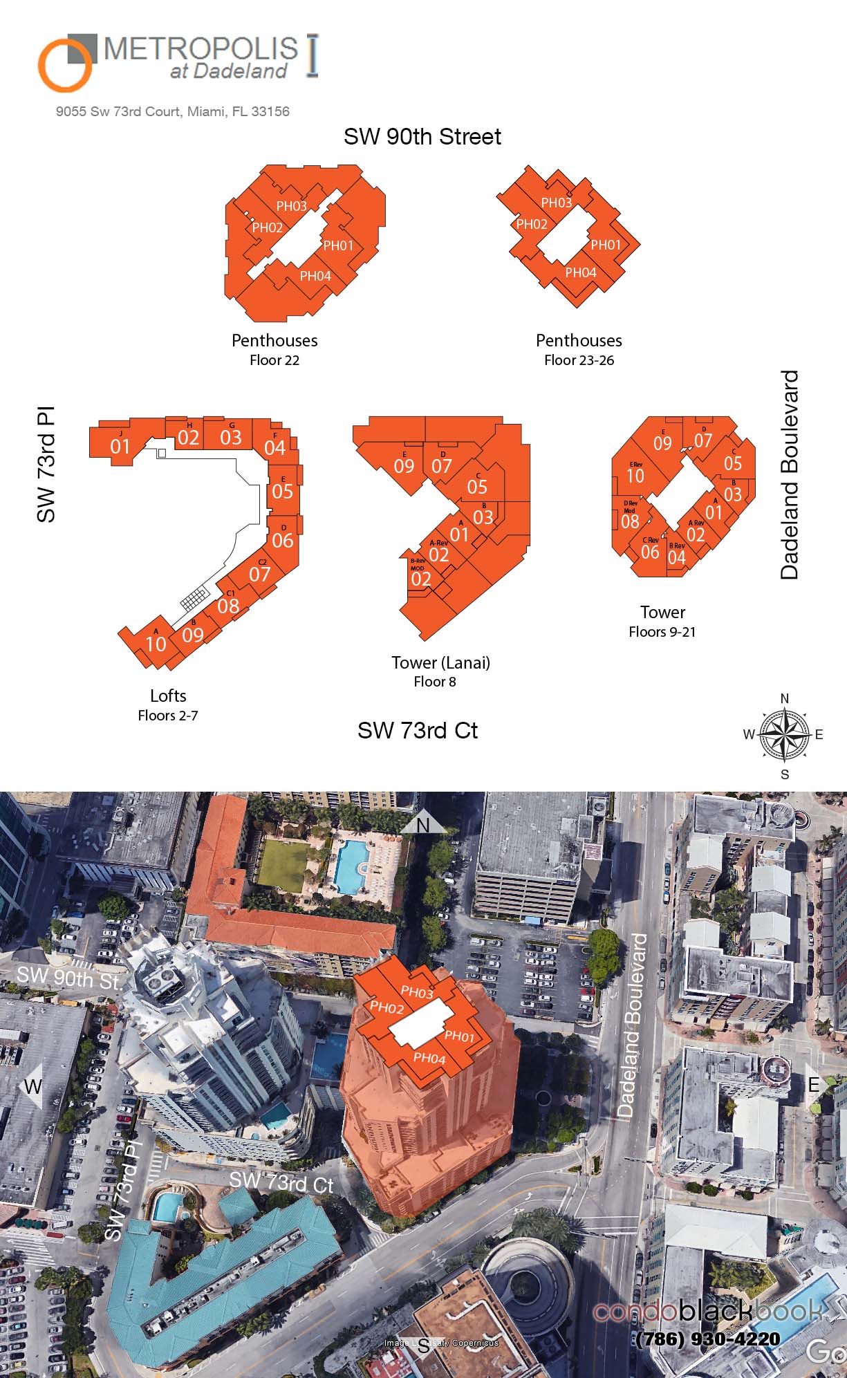 Metropolis at Dadeland Floor Plans
