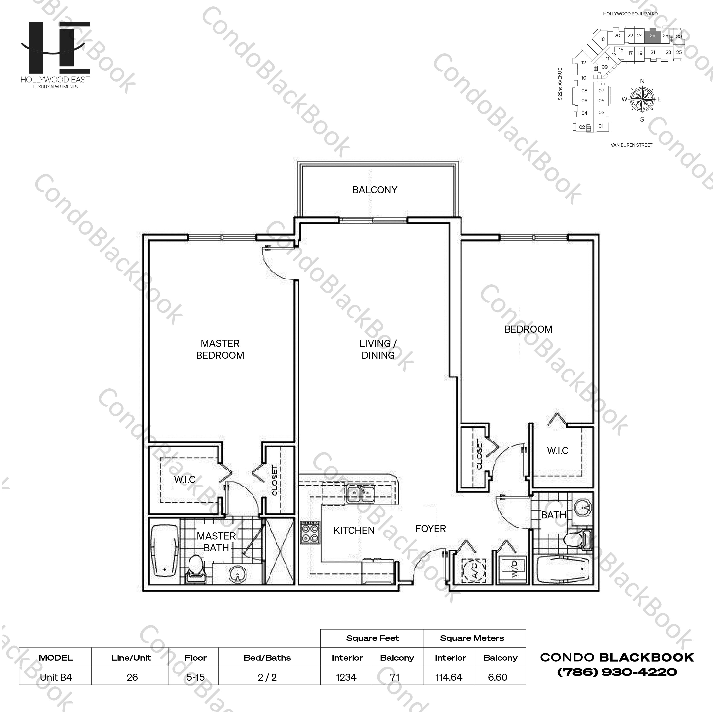 Hollywood East Apartments Unit 726 Condo in Downtown Hollywood Hollywood Condos CondoBlackBook