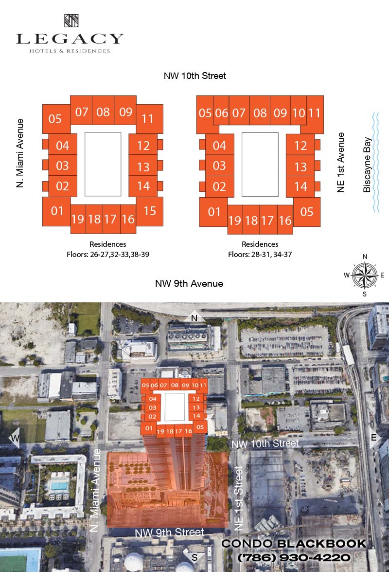 Legacy Hotel & Residences Floor Plans