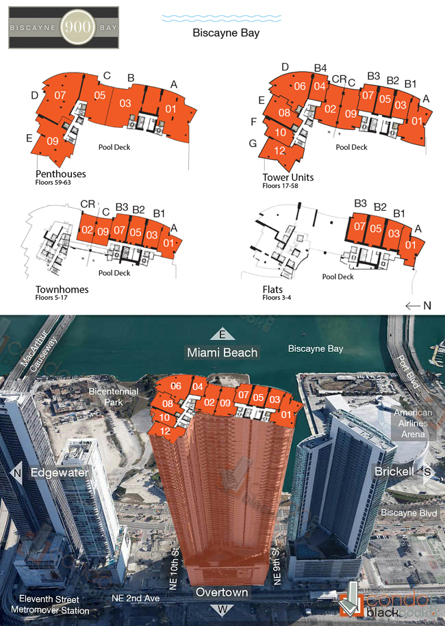 900 Biscayne Bay Floor Plans