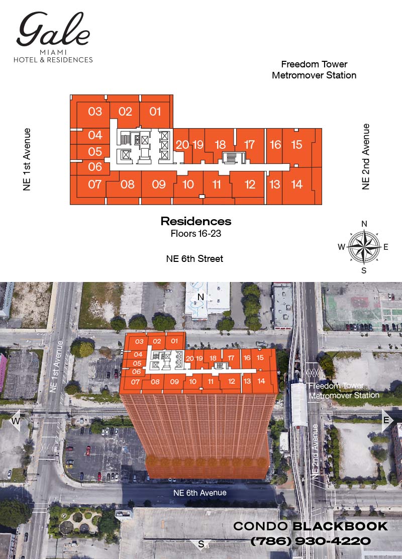 Gale Miami Hotel & Residences Floor Plans