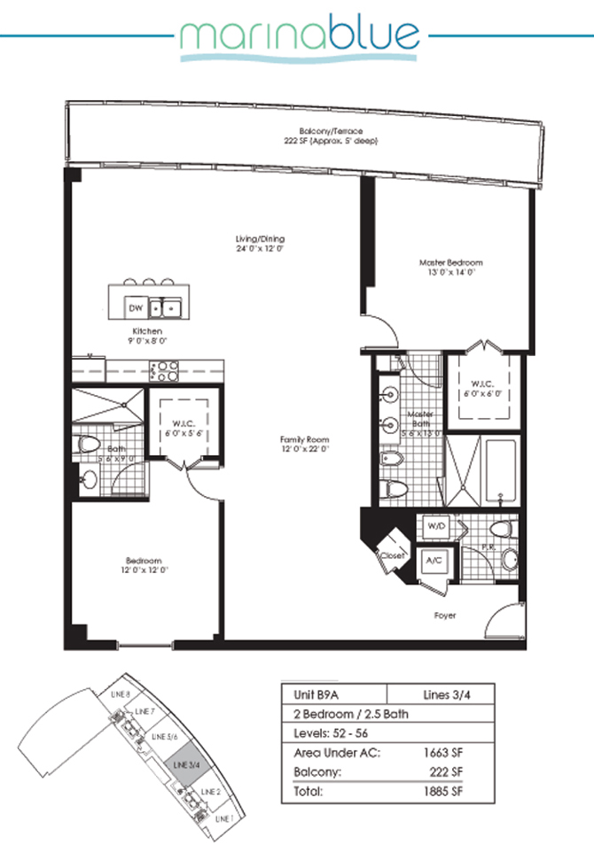 Marina Blue Unit 5504 Condo in Downtown Miami Miami Condos CondoBlackBook