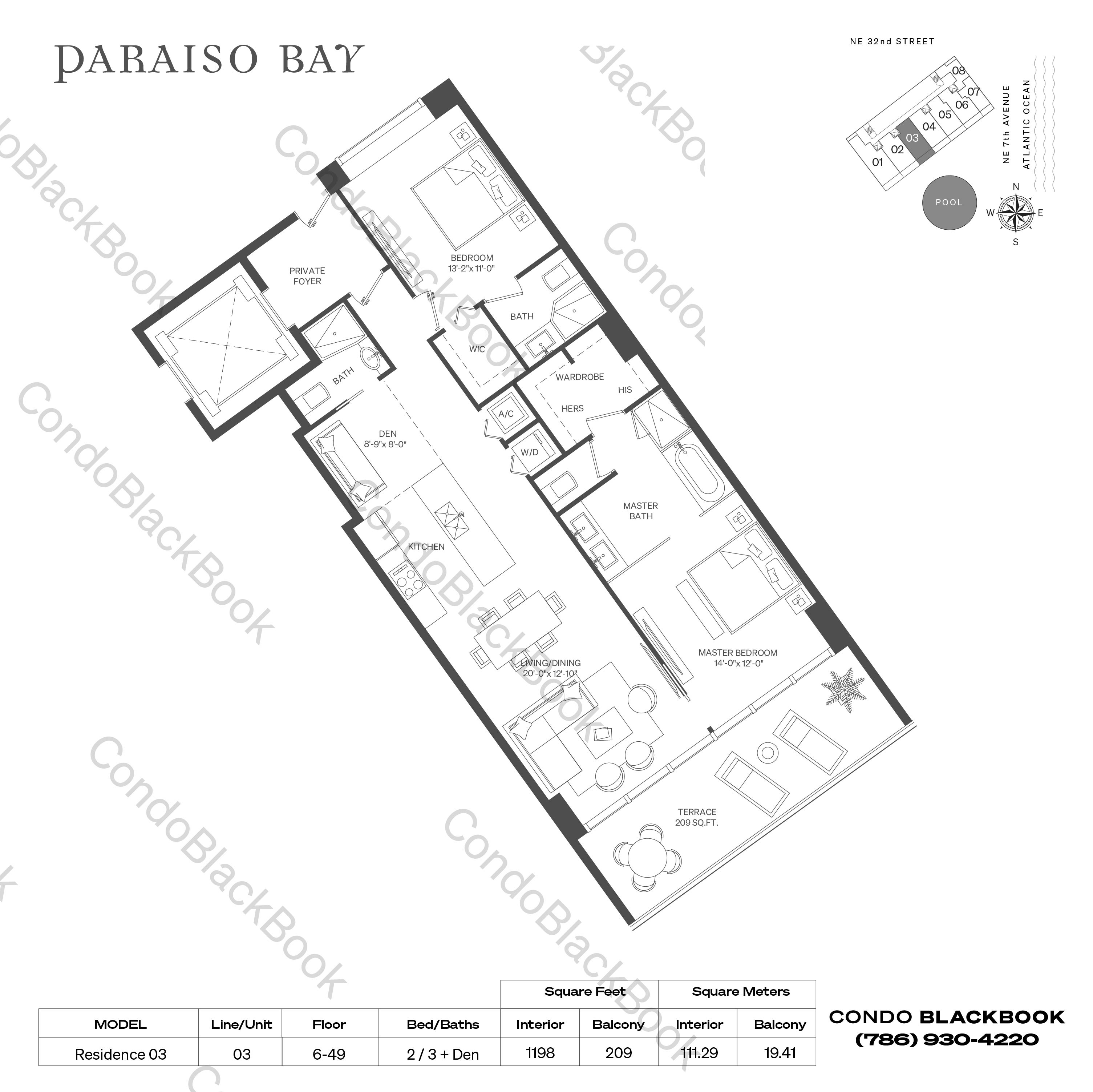 Paraiso Bay Unit 4003 Condo in Edgewater Miami Condos CondoBlackBook