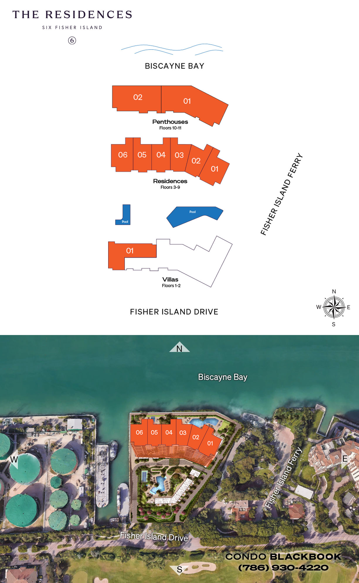Residences at Six Fisher Island Floor Plans