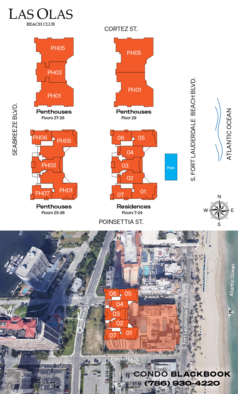 Las Olas Beach Club Floor Plans