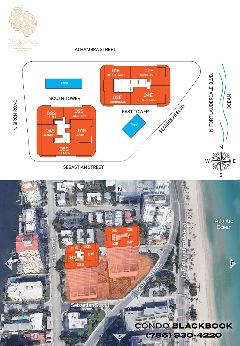 Selene Oceanfront Residences Floor Plans