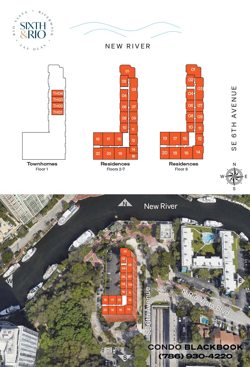 Sixth & Rio Floor Plans