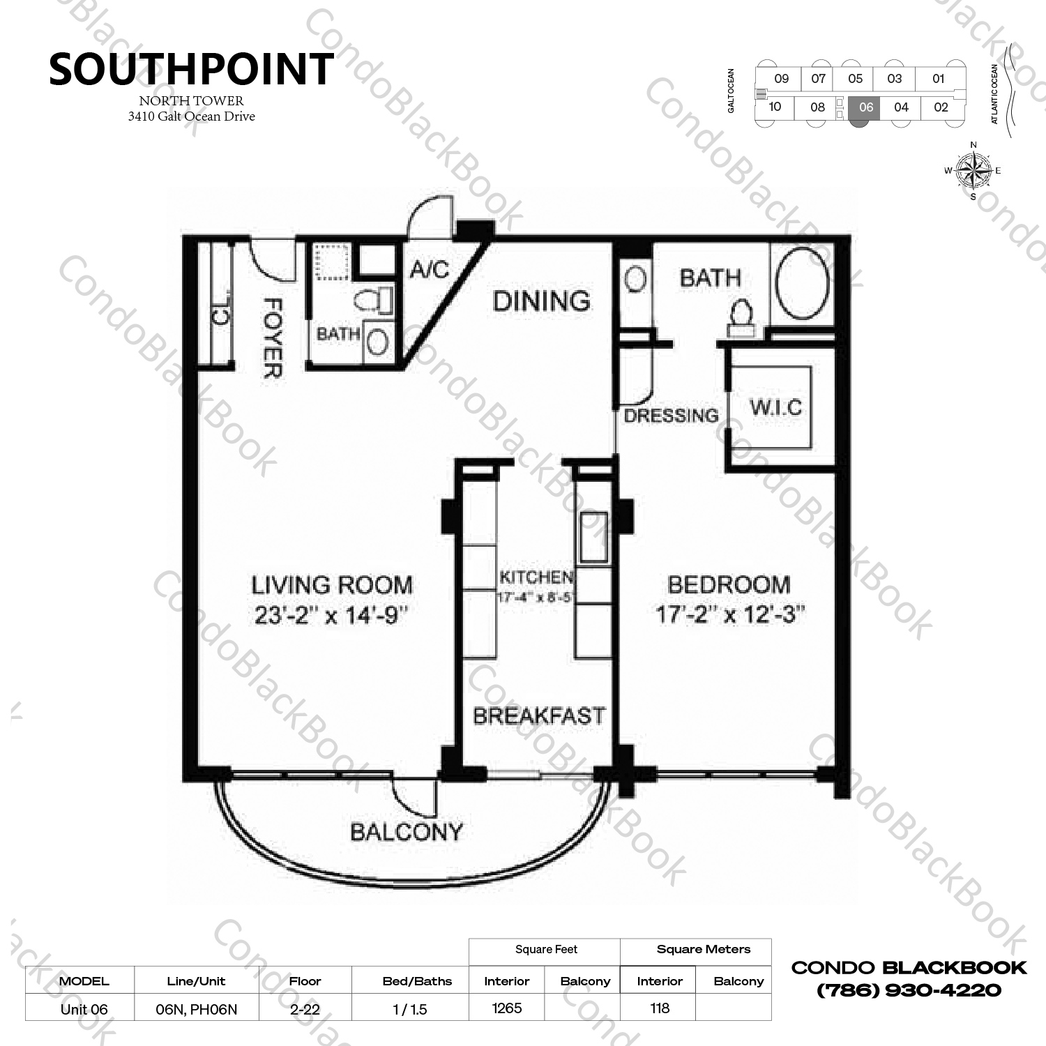 Southpoint Towers Unit 906N Condo in Fort Lauderdale CondoBlackBook