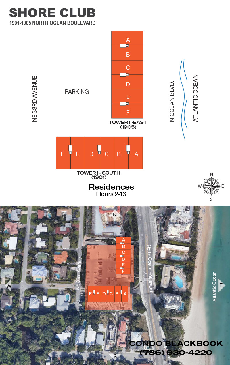 The Shore Club Floor Plans