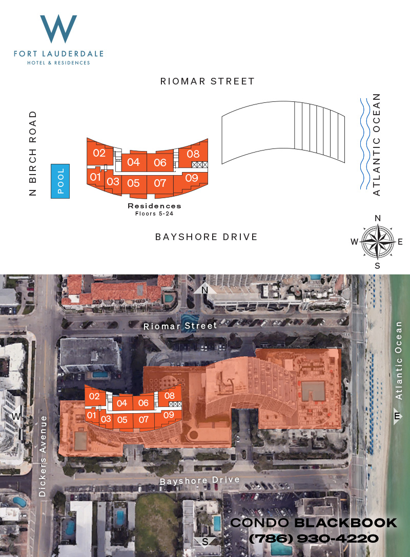 W Residences Ft Lauderdale Floor Plans