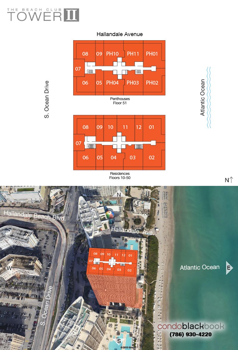 The Beach Club II Floor Plans